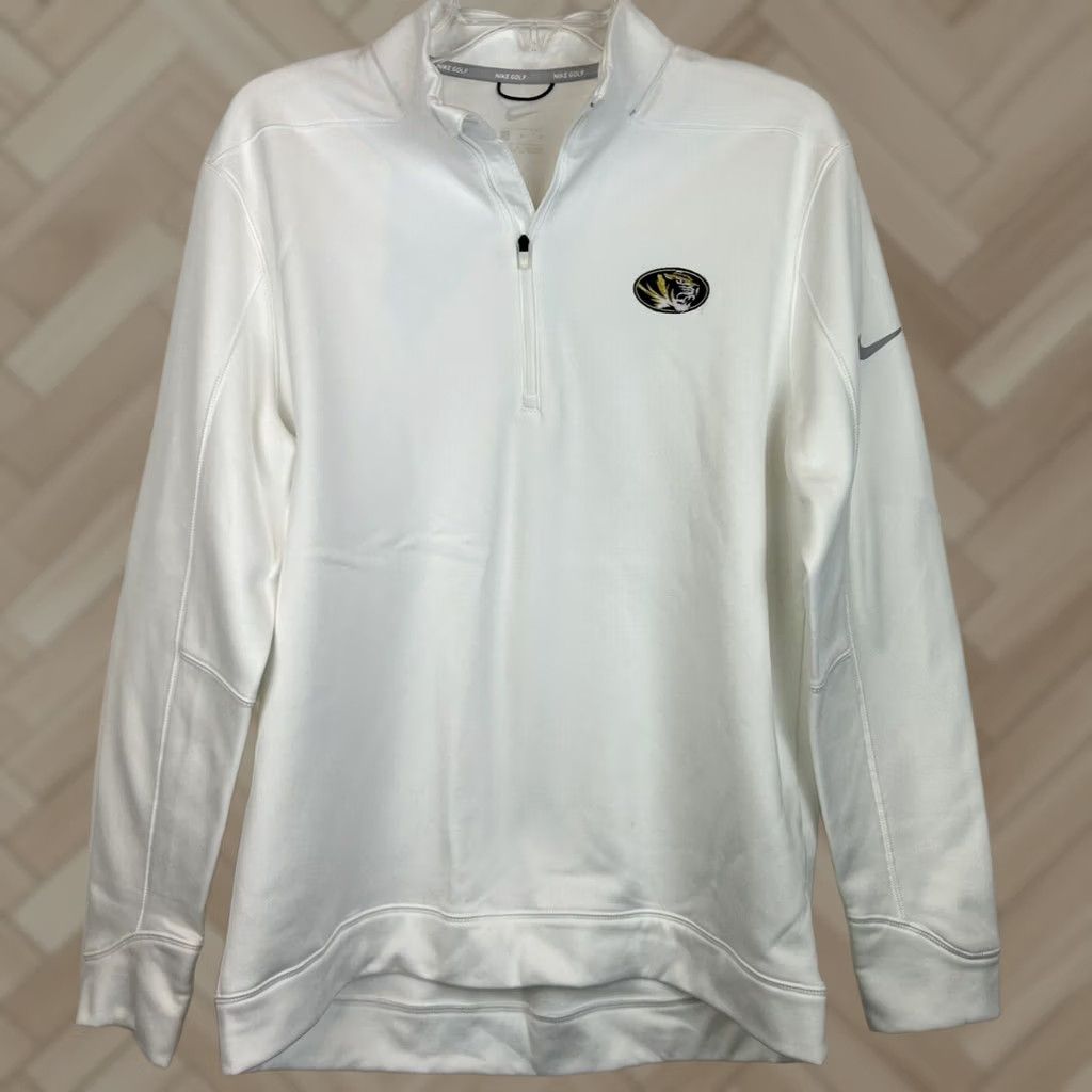 Nike Nike Golf Sweatshirt Women M 1/4 Zip Pullover Tiger Logo Athletic White Nike Golf Sweatshirt Women M White Tiger 1/4 Zip Pullover Activewear Womens Size M / US 6-8 / IT 42-44 - 1 Thumbnail