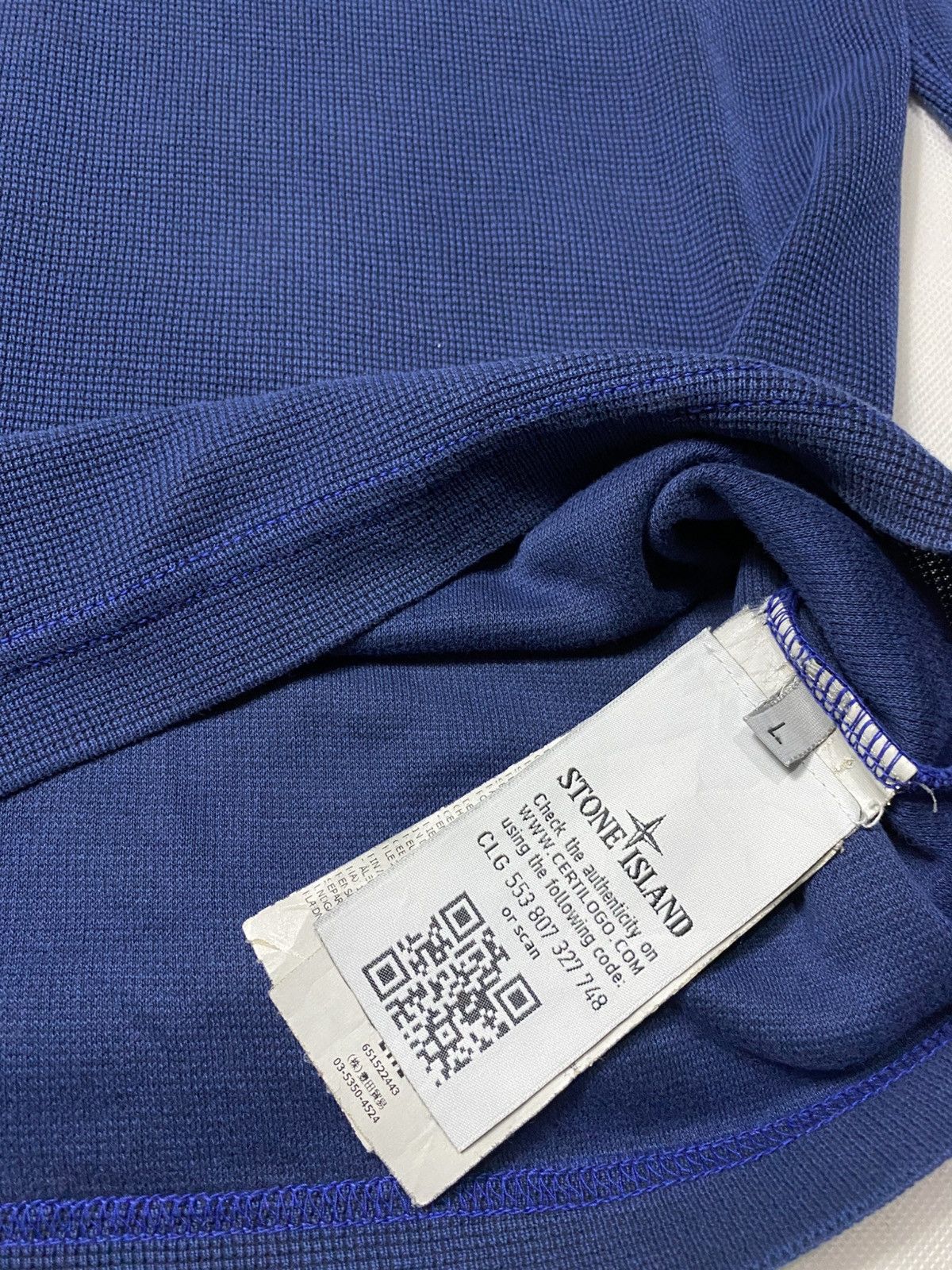 Stone Island STONE ISLAND LONGSLEEVE GARMENT DYED POLO SHIRT Size US L / EU 52-54 / 3 - 7 Thumbnail