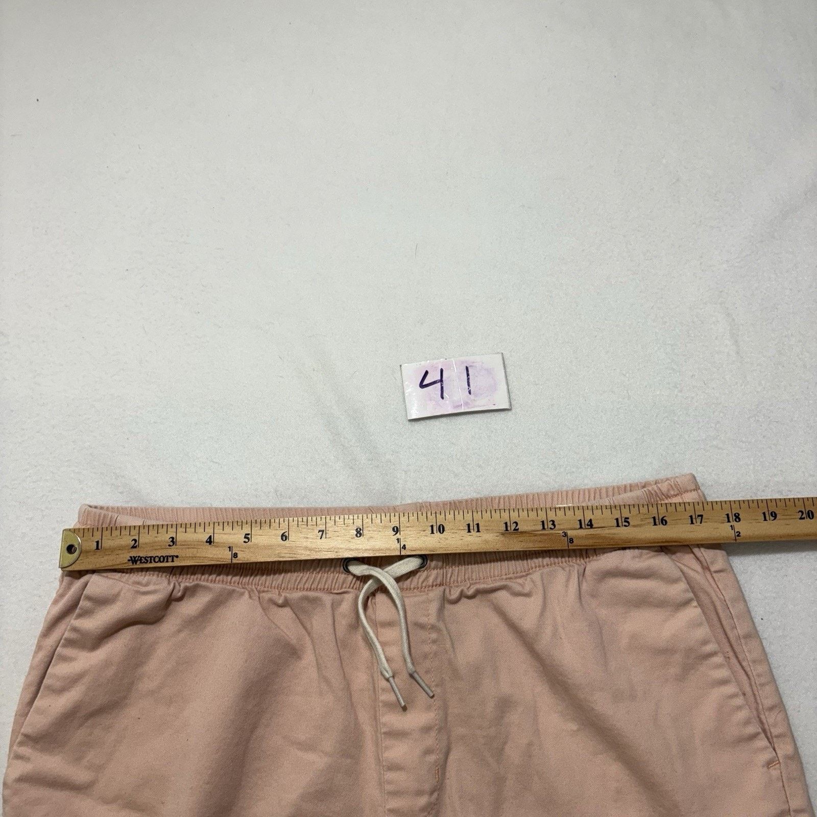 Pacsun Pacsun Large Cotton Textured Volley Shorts Drawstring Pink Size US 36 / EU 52 - 8 Thumbnail