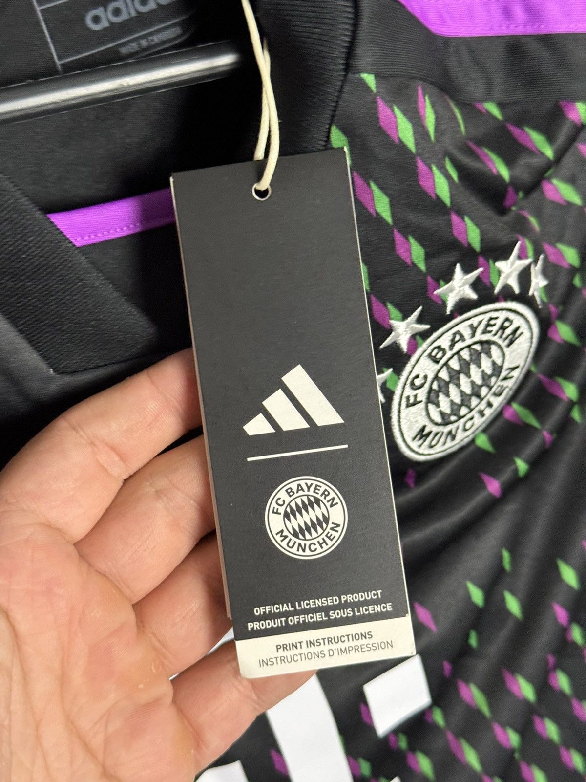 Adidas KIDS Bayern Munchen 23/24 Away Musiala Football Jersey Size US XS / EU 42 / 0 - 9 Thumbnail