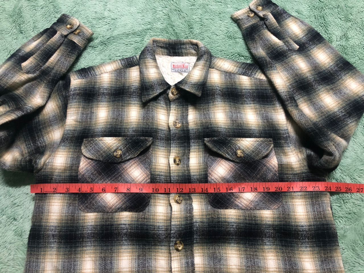 Japanese Brand Vtg Shadows Plaid Machope Mind Flannel Sherpa Lined Jacket Size US L / EU 52-54 / 3 - 18 Thumbnail