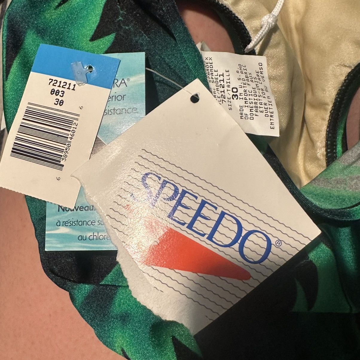 Speedo × Vintage RARE Vintage Green Speedo Briefs Size US 30 / EU 46 - 4 Thumbnail
