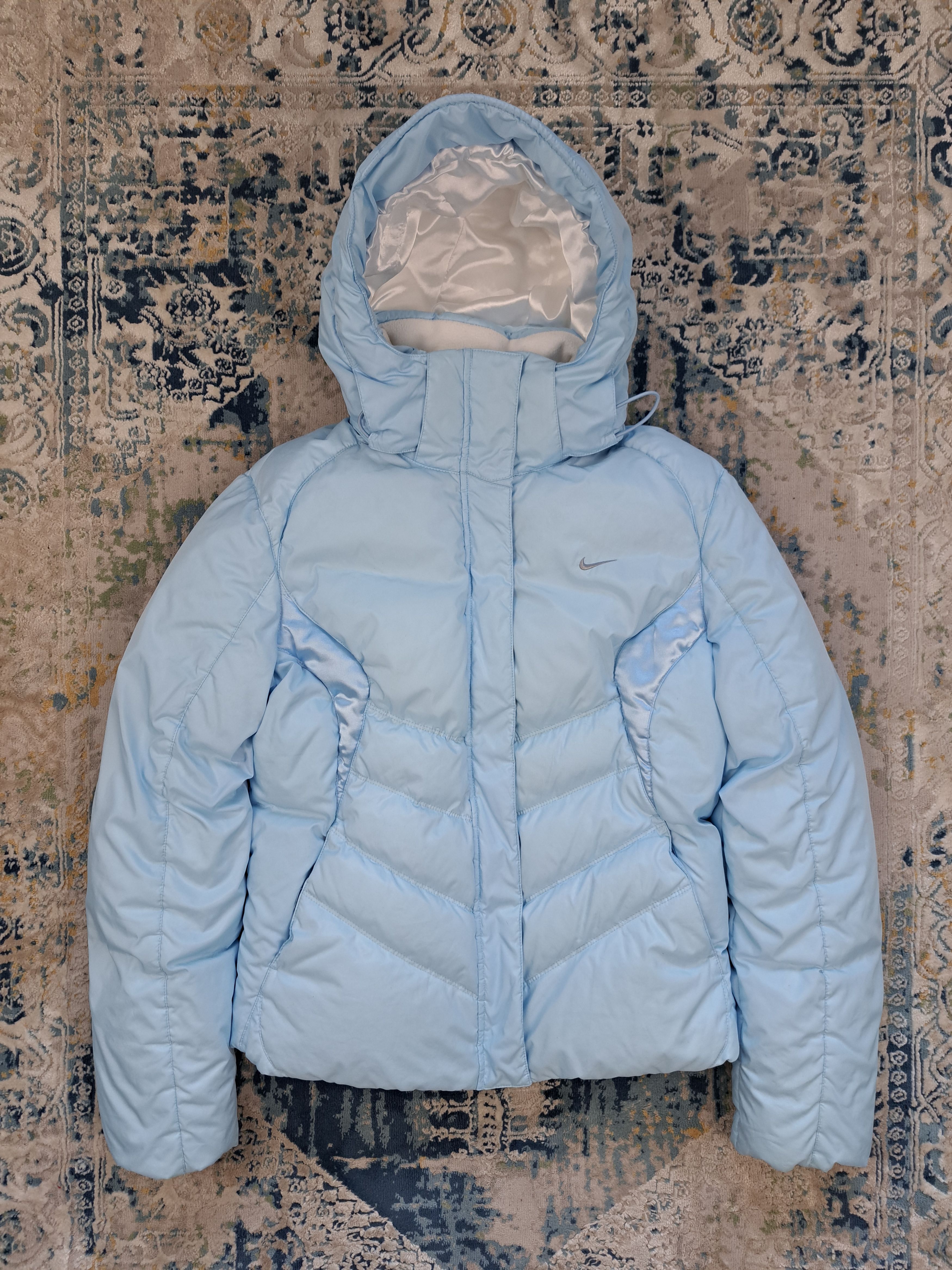 Nike Vintage 00s Nike Baby Blue Down Jacket y2k Gorpcore ACG Size M / US 6-8 / IT 42-44 - 1 Thumbnail