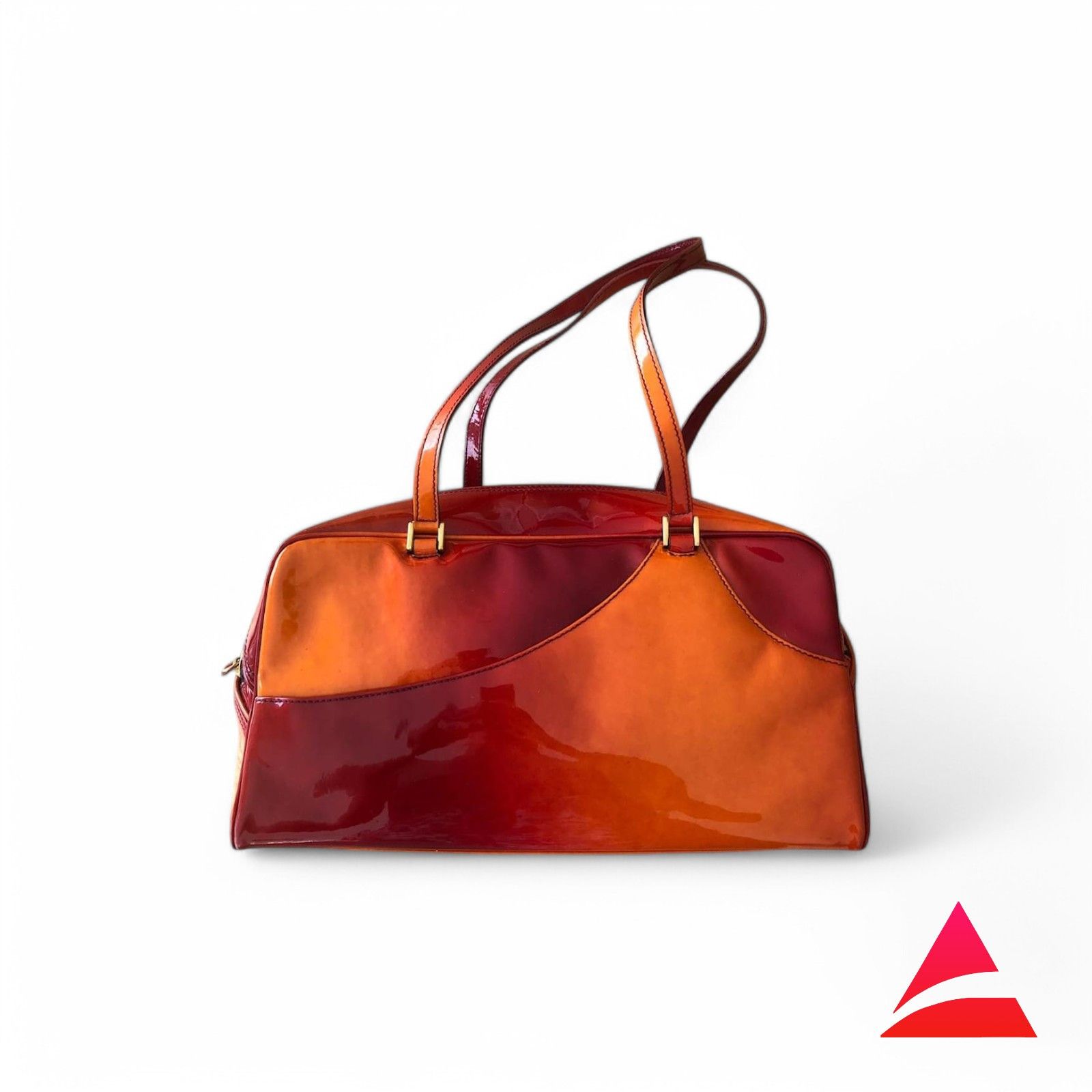 Dior Christian Dior - Vernice Red Nylon Handbag Shoulder Bag Size ONE SIZE - 1 Thumbnail