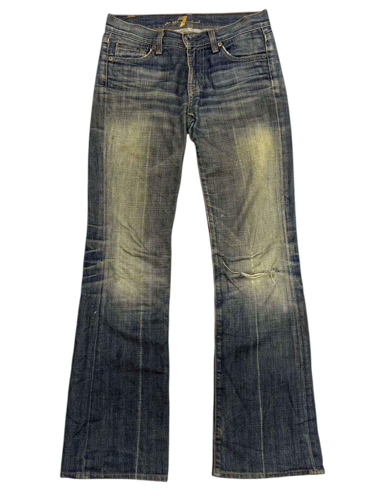 Tornado Mart Vintage Mudwash Flared Denim 7 For All ManKind Jerome Dahan Size US 30 / EU 46 - 2 Thumbnail
