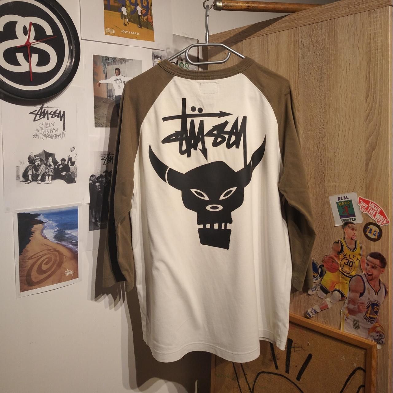 Stussy Stussy x Futura 3/4 Longsleeve 👕 Size US M / EU 48-50 / 2 - 1 Thumbnail