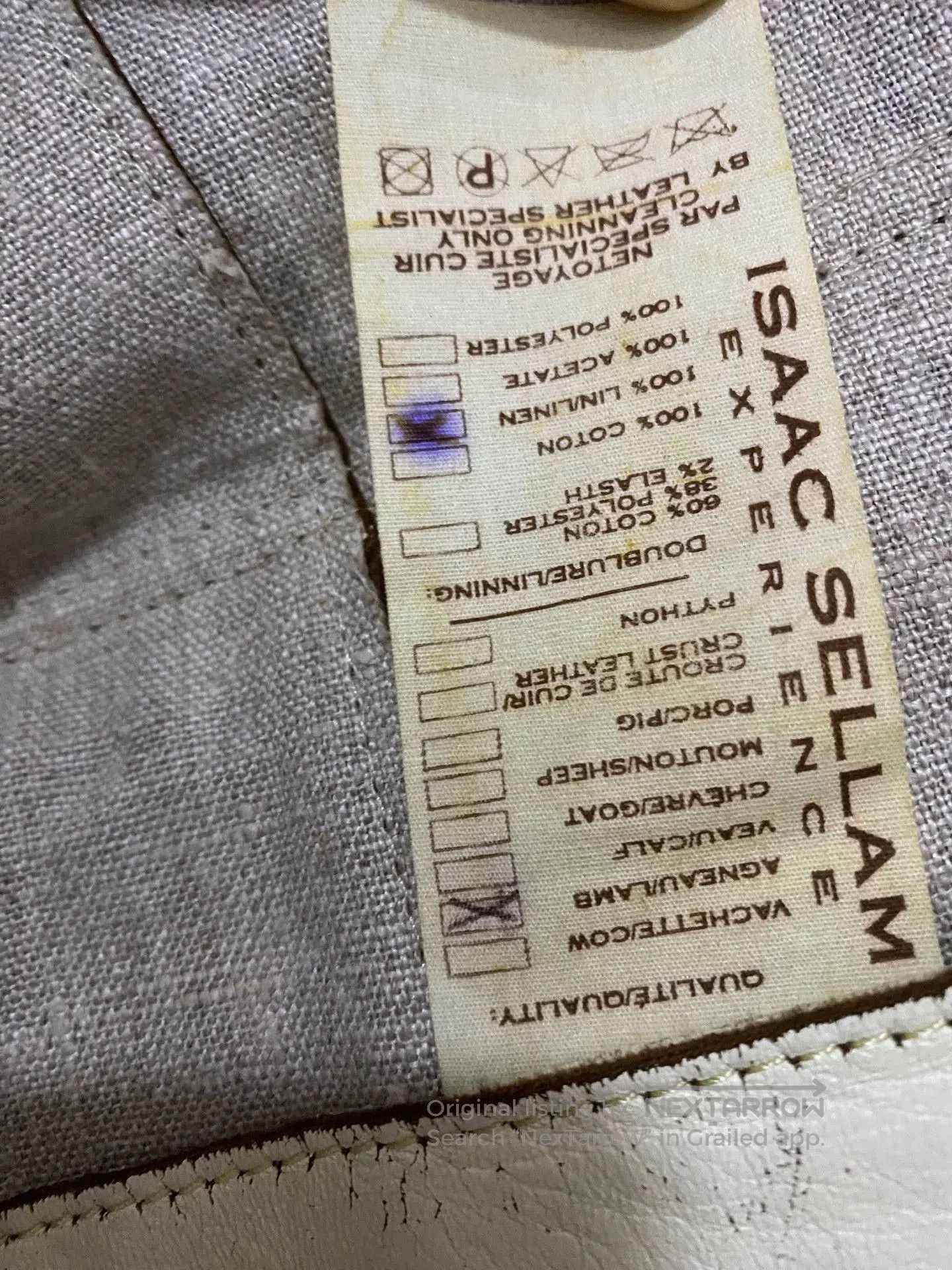 Isaac Sellam Experience Issac Sellam Distressed Leather Jacket. Size US M / EU 48-50 / 2 - 5 Thumbnail