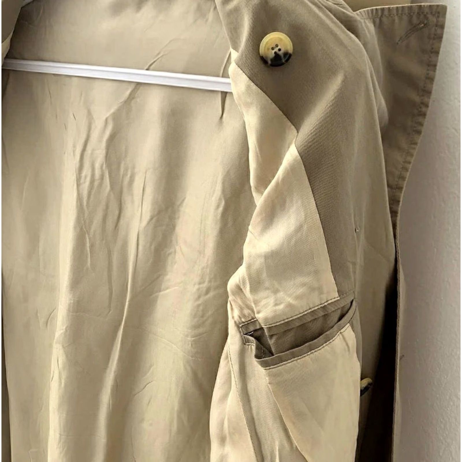 Valentino R.E.D. Valentino Trench Coat Double-Breasted Women L Beige Italy Cotton Coat Size L / US 10 / IT 46 - 7 Thumbnail