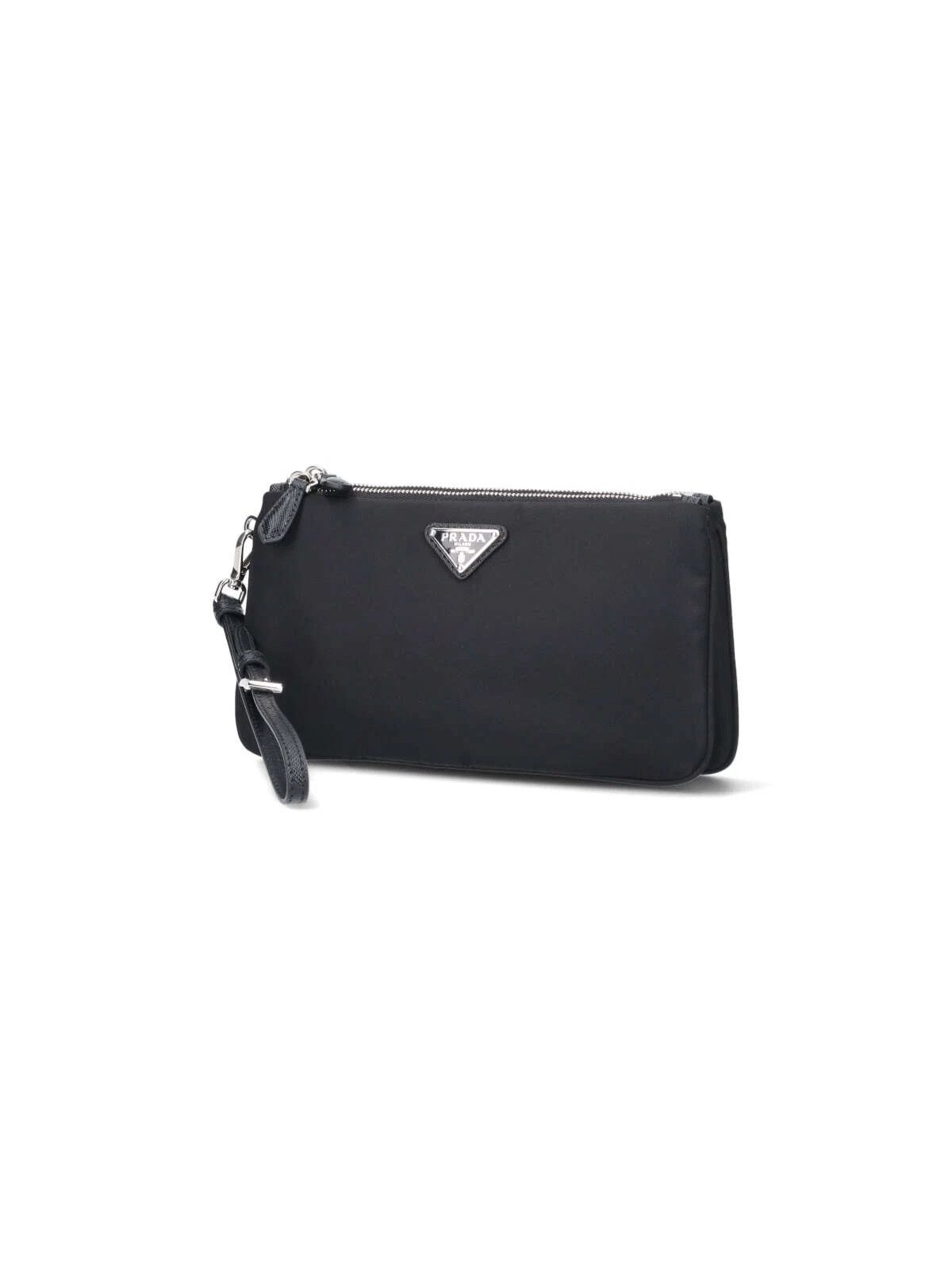 Prada PRADA Re-Nylon Black Double Pouch New And Authentic Size ONE SIZE - 2 Thumbnail