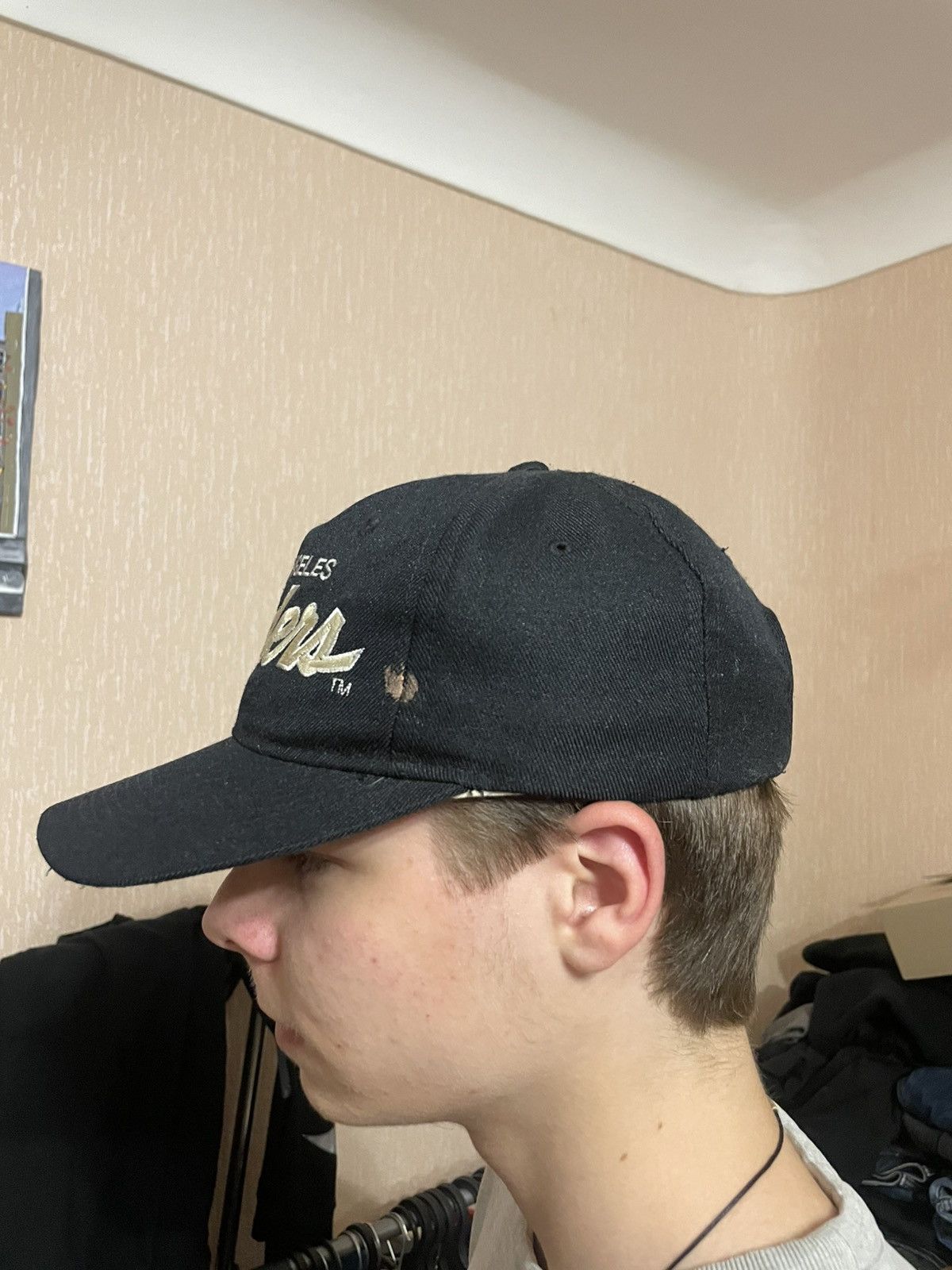 NFL × Sports Specialties Vintage Los Angeles Raiders Script Snapback Cap NFL NWA 90s Size ONE SIZE - 5 Thumbnail