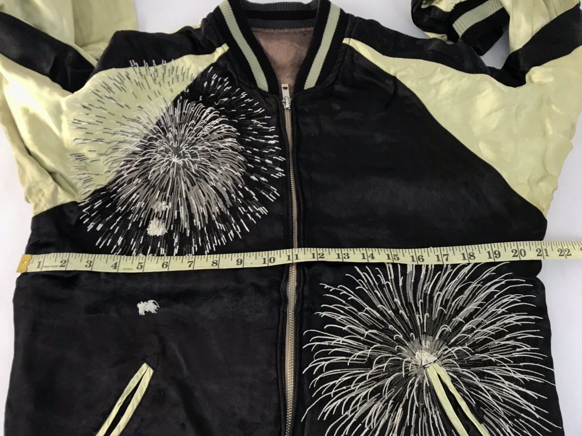 Japanese Brand Reversible Sukajan Souvenir Jacket Embroidery Fireworks Art Size US M / EU 48-50 / 2 - 8 Thumbnail