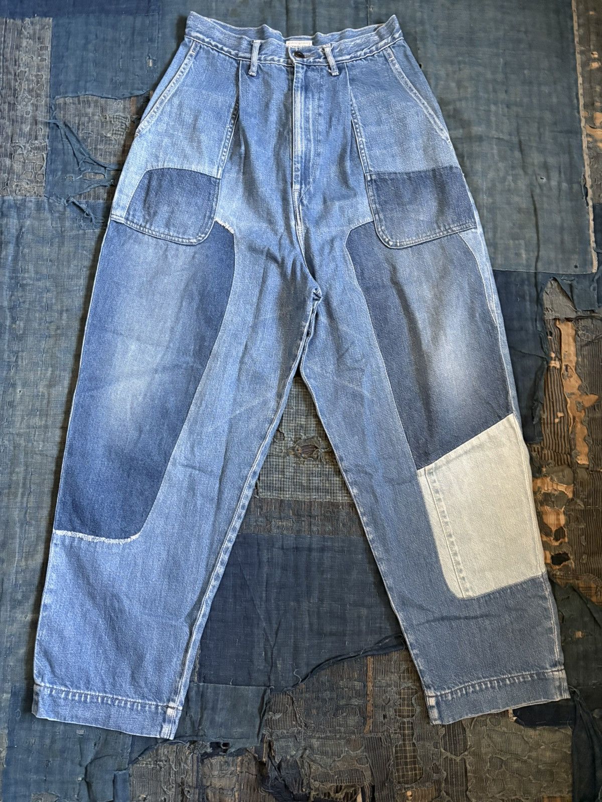 Kapital Kountry Kapital patchwork denim Dakota pants Size US 30 / EU 46 - 1 Thumbnail
