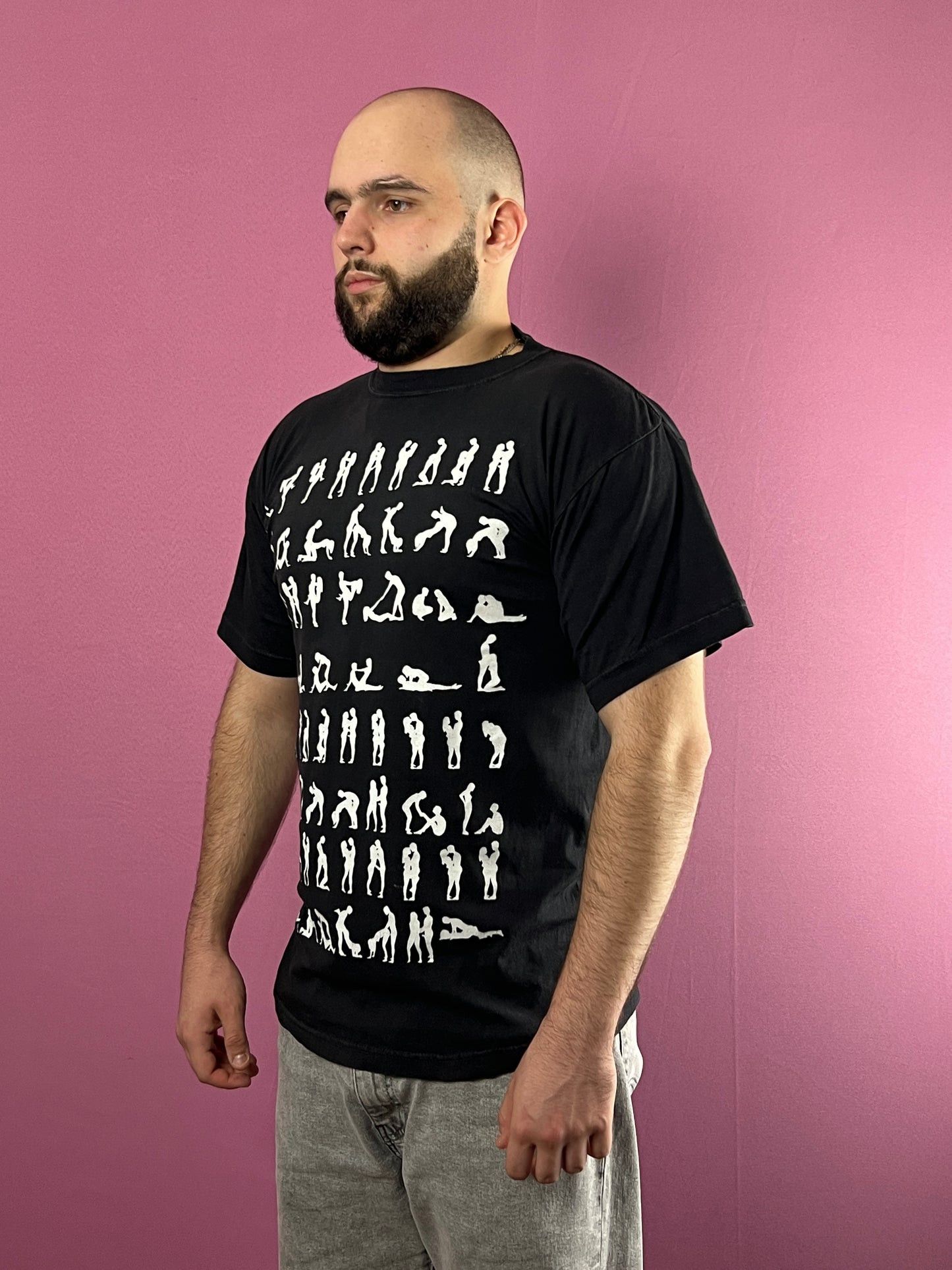 Y2K Sex Position Kama Sutra Sex Tee Vintage Men's T-Shirt-L