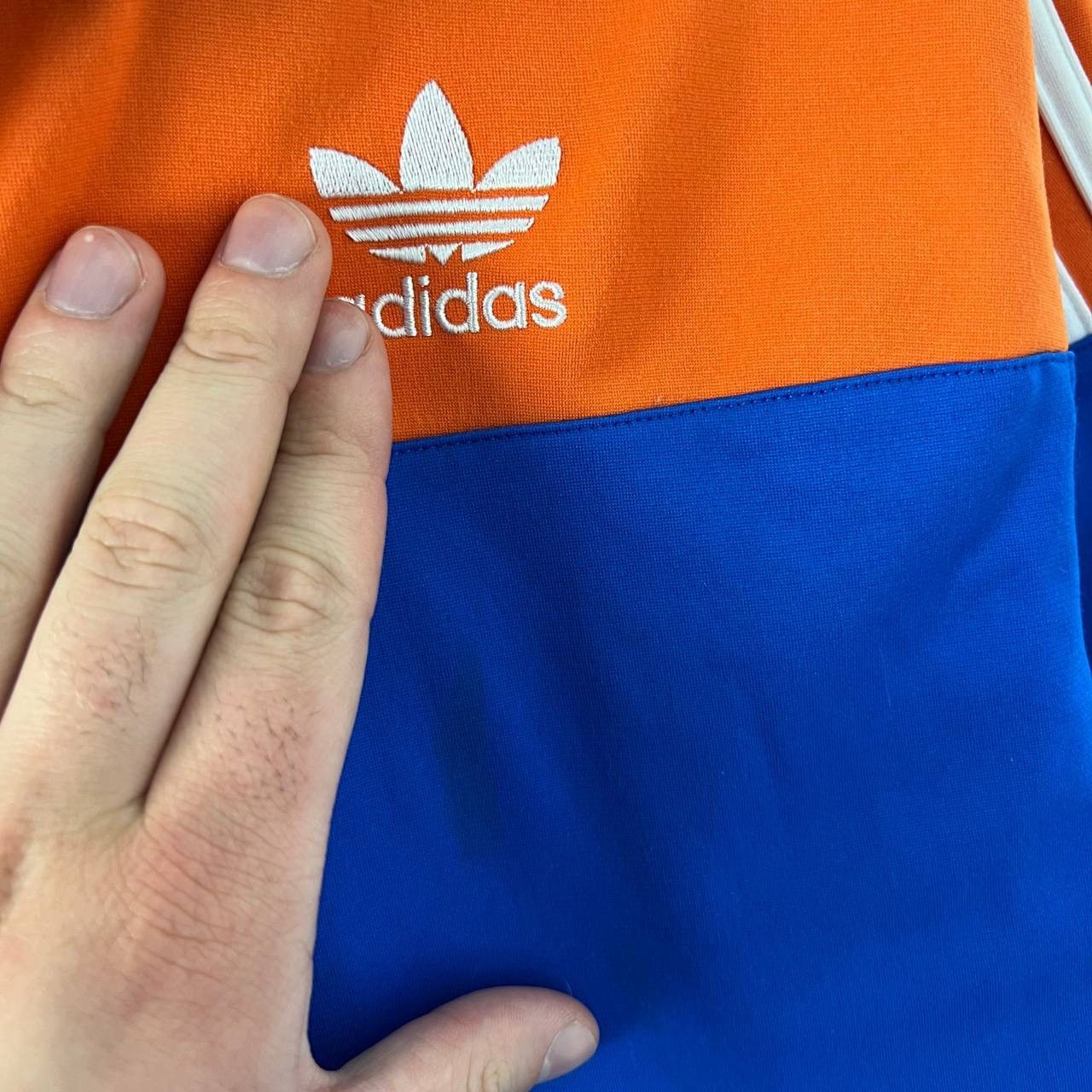 Adidas Vintage Y2K Adidas New York Big Logo Zip Up Track Jacket Size US S / EU 44-46 / 1 - 5 Thumbnail