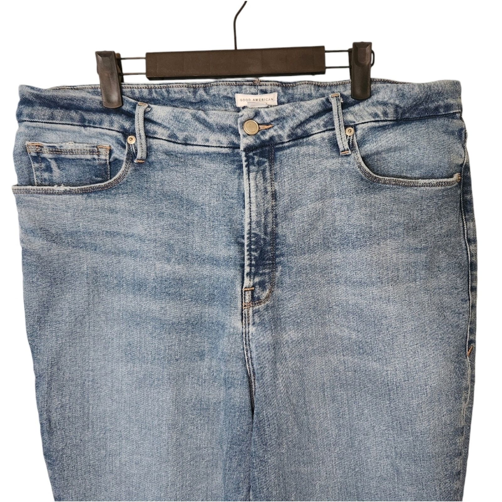 Good American Good American Good Curve Straight Leg Jeans 16 Size 38" / US 16 / IT 52 - 3 Thumbnail