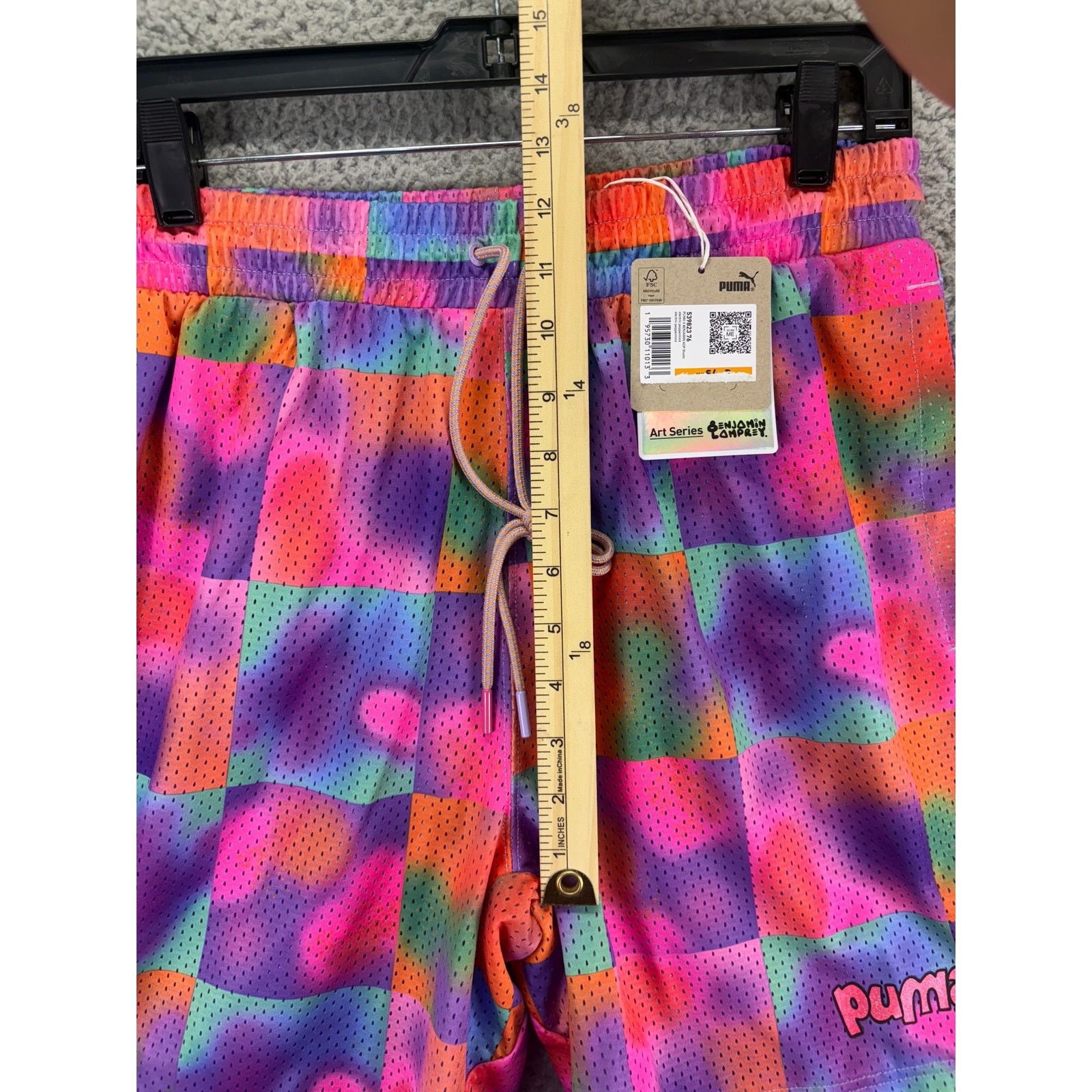 Puma Puma 8Enjamin X Mesh 6 Inch Shorts Men Small TieDye Athletic Size US 30 / EU 46 - 4 Thumbnail