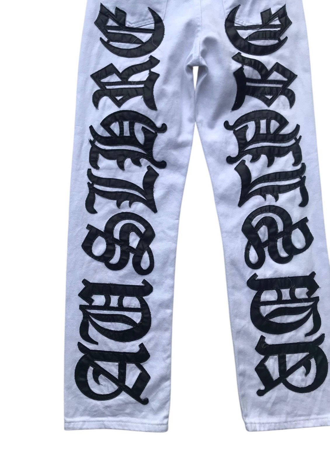 Other Slash Youth Back Pu Letter Streetwear Hip Hop Pants Size US 29 - 7 Thumbnail