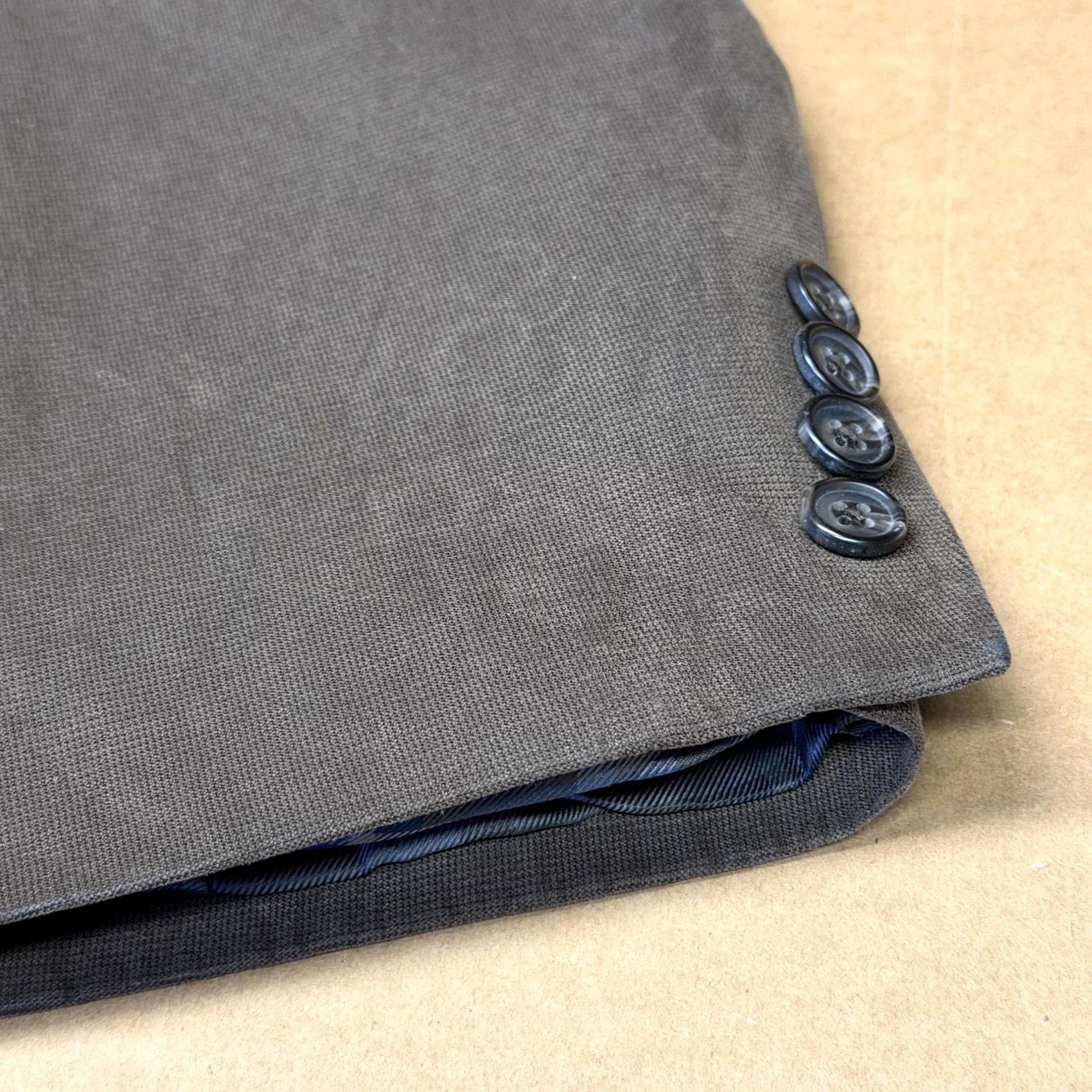Ralph Lauren Lauren Ralph Lauren Mens Gray Cotton Blend Solid Sport Coat Jacket 48 Size US M / EU 48-50 / 2 - 4 Thumbnail