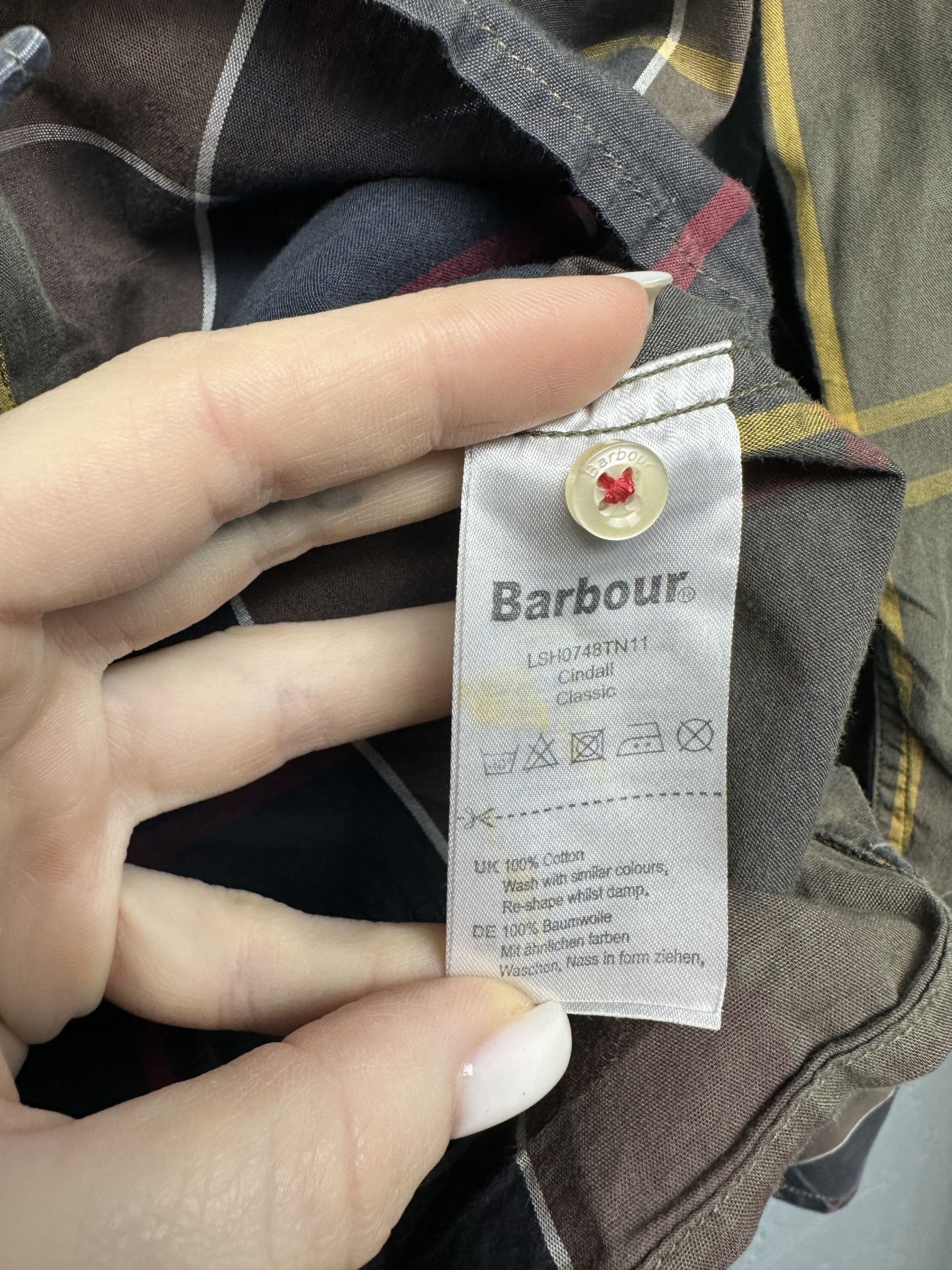 Barbour Barbour Classic Tartan Plaid Womens Long Sleeve Jacket Size M / US 6-8 / IT 42-44 - 6 Thumbnail