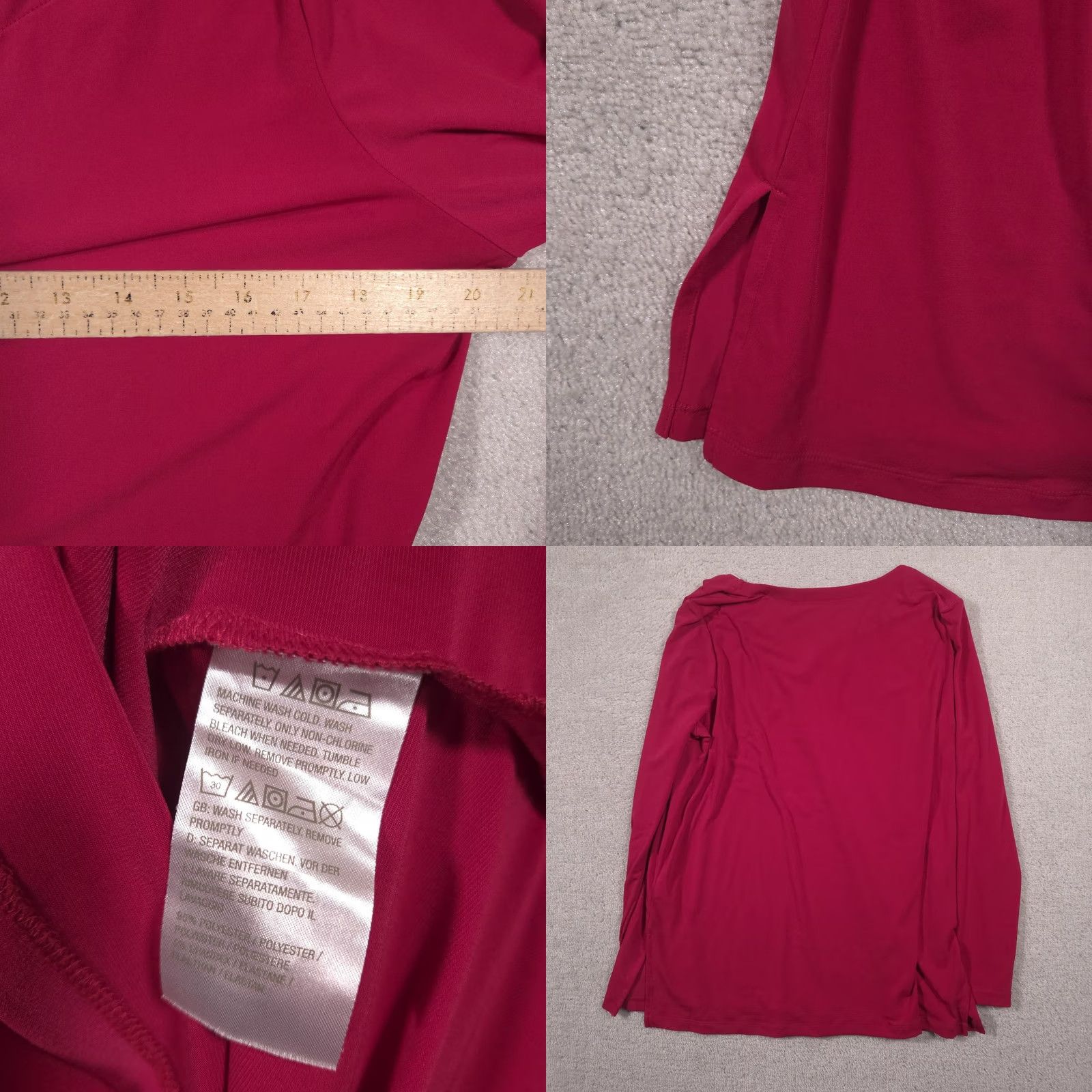 Vintage Susan Graver Shirt Womens L Pink V-Neck Long Sleeve Tunic Top Stretch Regular Tunic Casual Mens Womens Boys Girls? Size L / US 10 / IT 46 - 8 Thumbnail