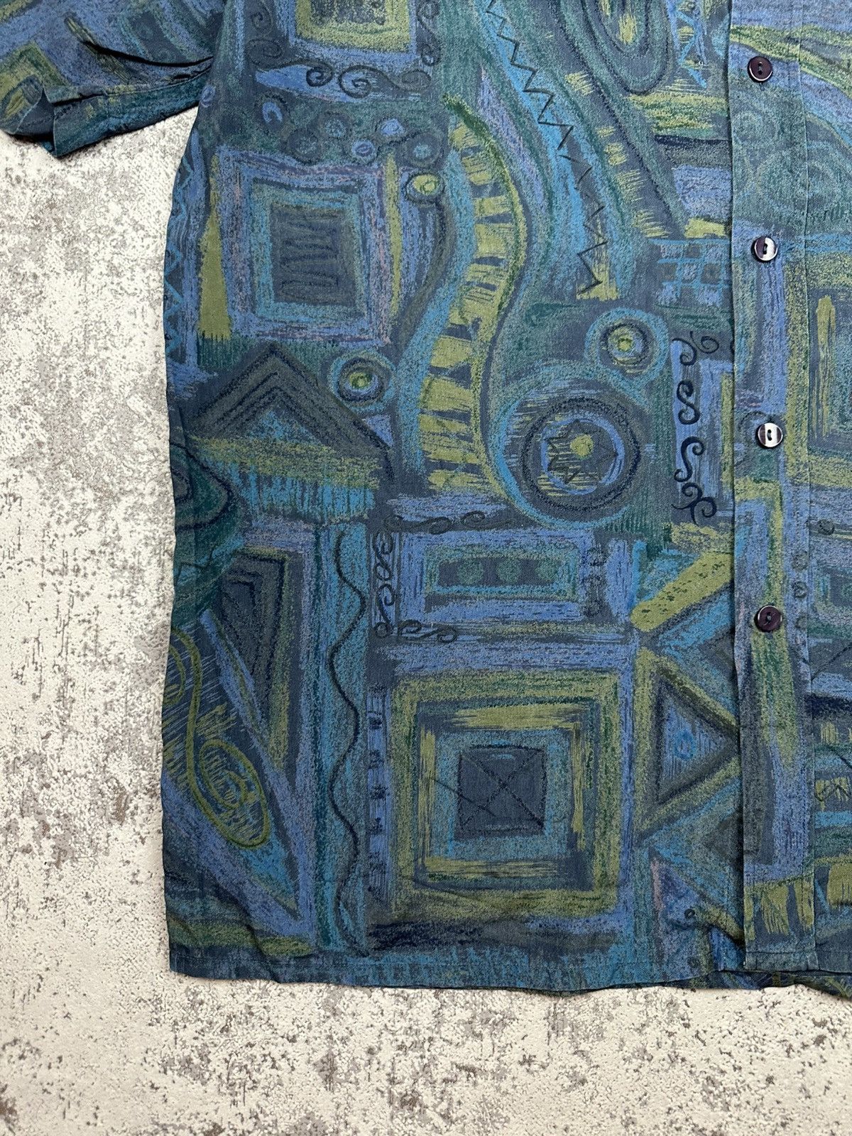 Vintage Vintage Shirt Designer 90s St Michael Marks Spencer Silk Size US L / EU 52-54 / 3 - 3 Thumbnail
