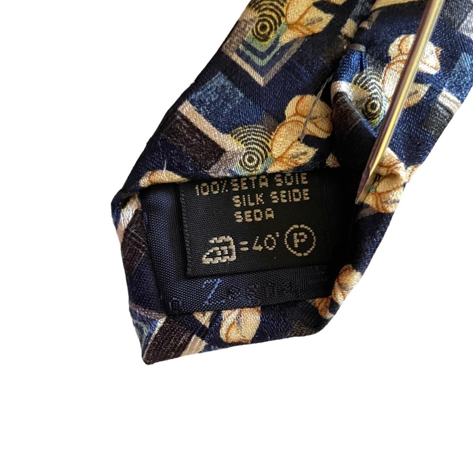 Ermenegildo Zegna Ermenegildo Zegna Blue Calla Lily Floral Patterned Silk Tie Size ONE SIZE - 7 Thumbnail