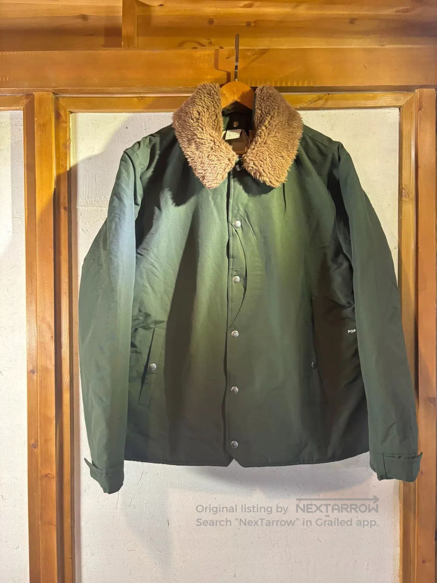 Pop Trading Company Pop Trading Co. Detachable Fur Collar Jacket. Size US XL / EU 56 / 4 - 1 Thumbnail