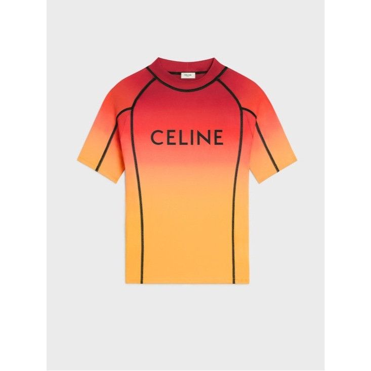Celine Surf T-Shirt Anti-UV Sunset Lycra Men’s Large