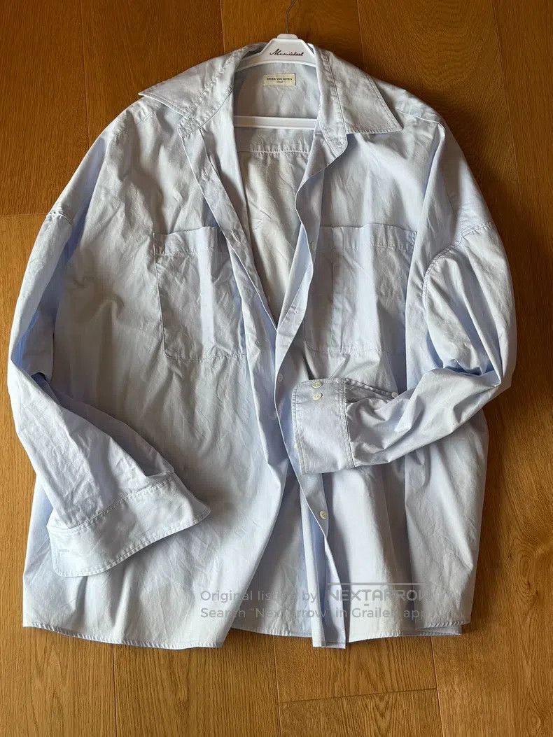 Dries Van Noten Dries Van Noten Blue Shirt Size S / US 4 / IT 40 - 1 Thumbnail