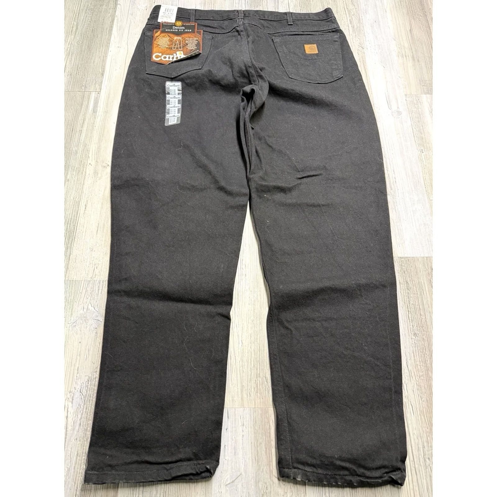 Carhartt VINTAGE Carhartt Jeans Workwear Relaxed Fit B17 BLK Black Denim 40x32 NWT USA Made Mens Jeans 5-Pocket Size US 40 / EU 56 - 2 Thumbnail