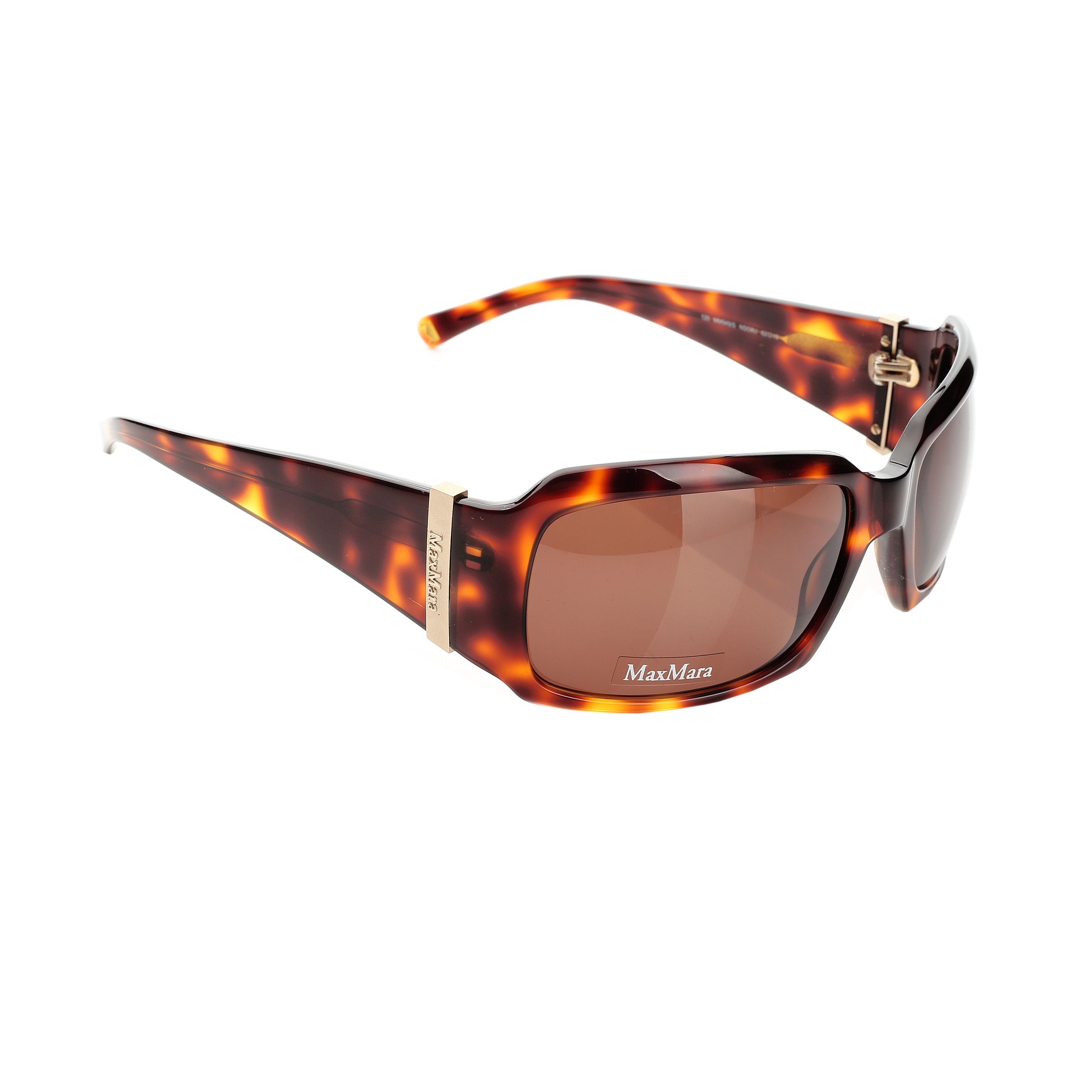 Max Mara '90s Havana Brown Big Rectangle Sunglasses