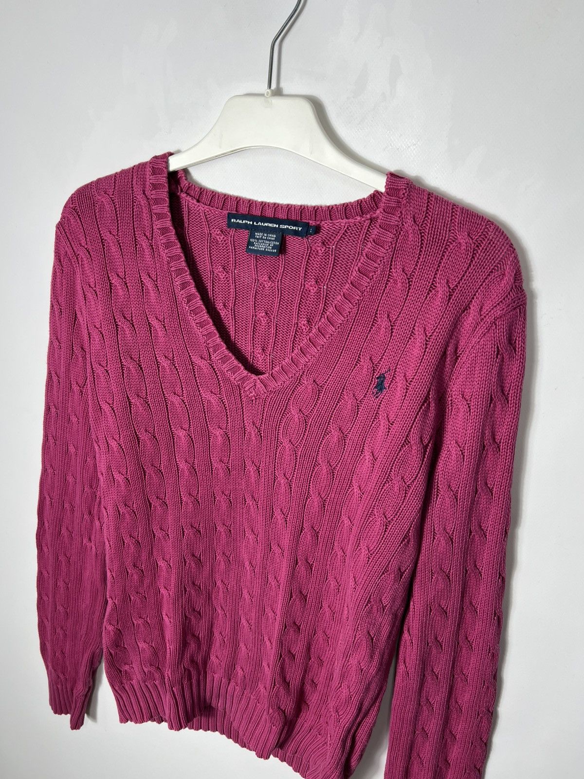 Polo Ralph Lauren Vintage streetwear y2k Polo Ralph Lauren Cable Knit Sweater Size L / US 10 / IT 46 - 2 Thumbnail