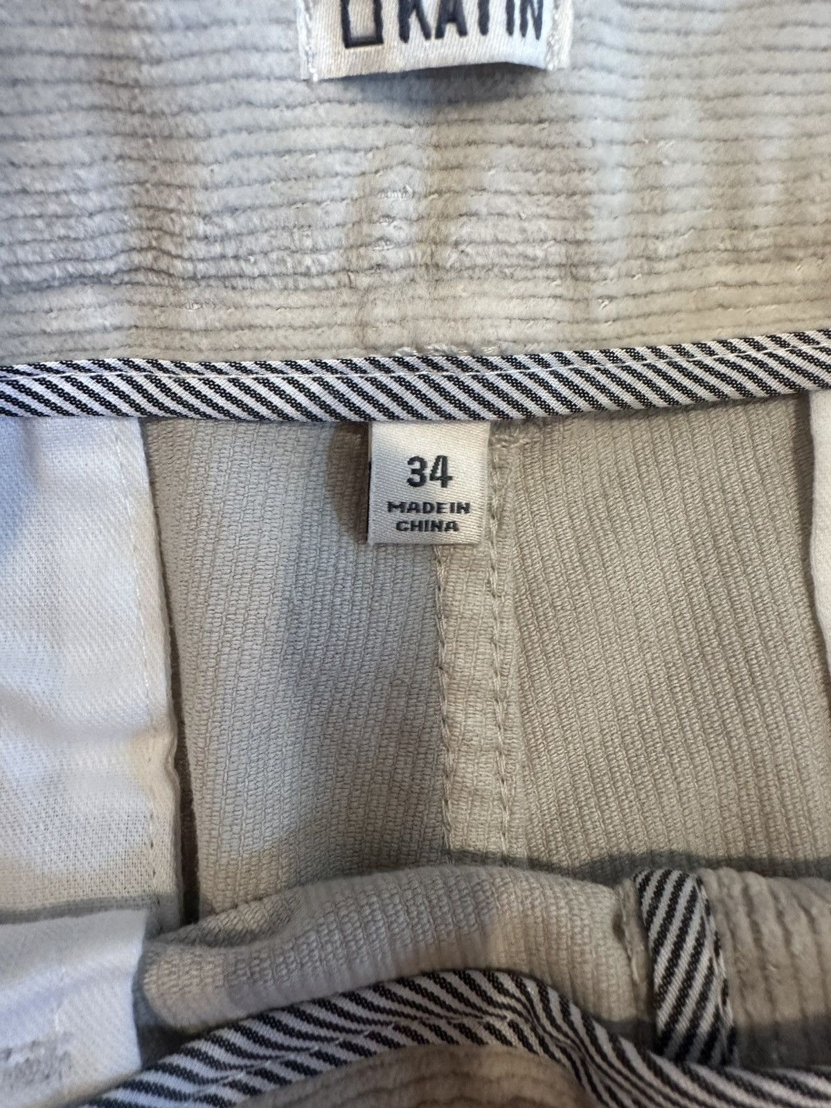 Katin Katin Corduroy Slim Fit Khaki Pants 34x31 Size US 34 / EU 50 - 5 Thumbnail
