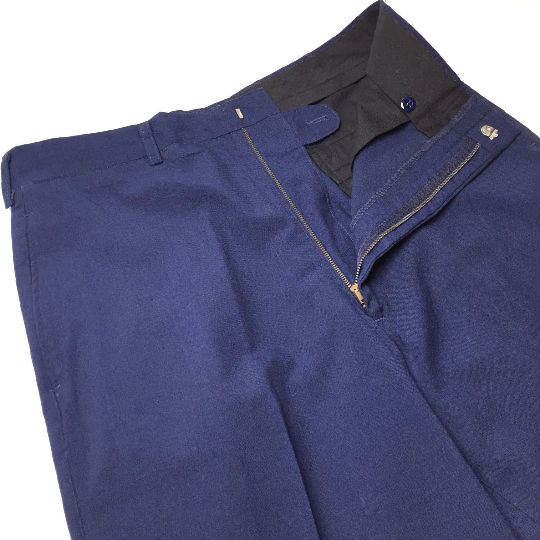 Vintage VINTAGE 80s USAF Pants Mens 32 Long Blue Wool Blend Trouser USA - 60% Polyester 40% Wool Straight Leg Size US 32 / EU 48 - 5 Thumbnail