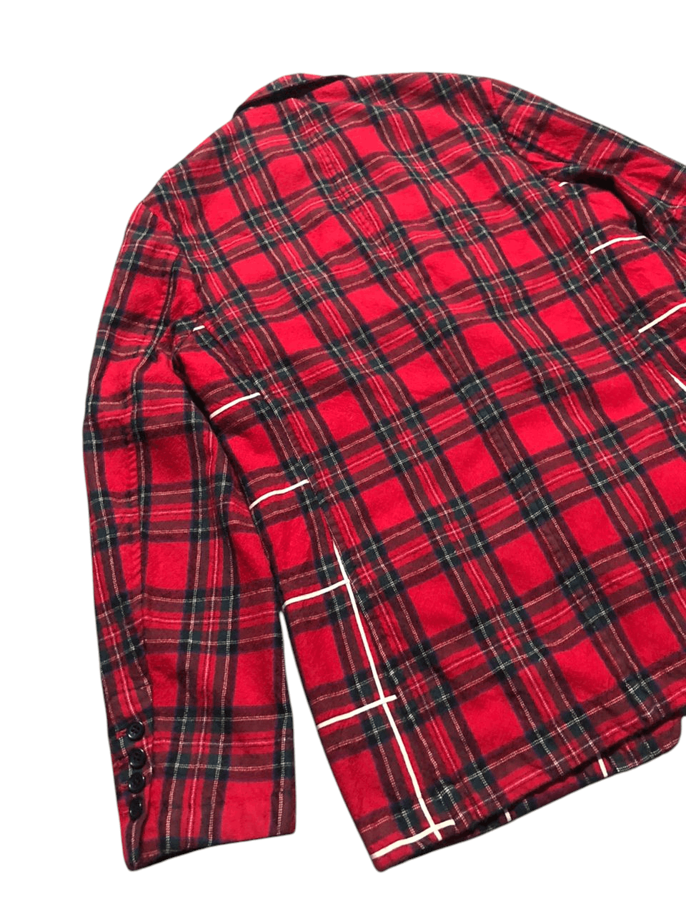 Yohji Yamamoto Vintage Yohji Yamamoto Y's For Men Wool Red Plaid Jacket Size US M / EU 48-50 / 2 - 8 Thumbnail
