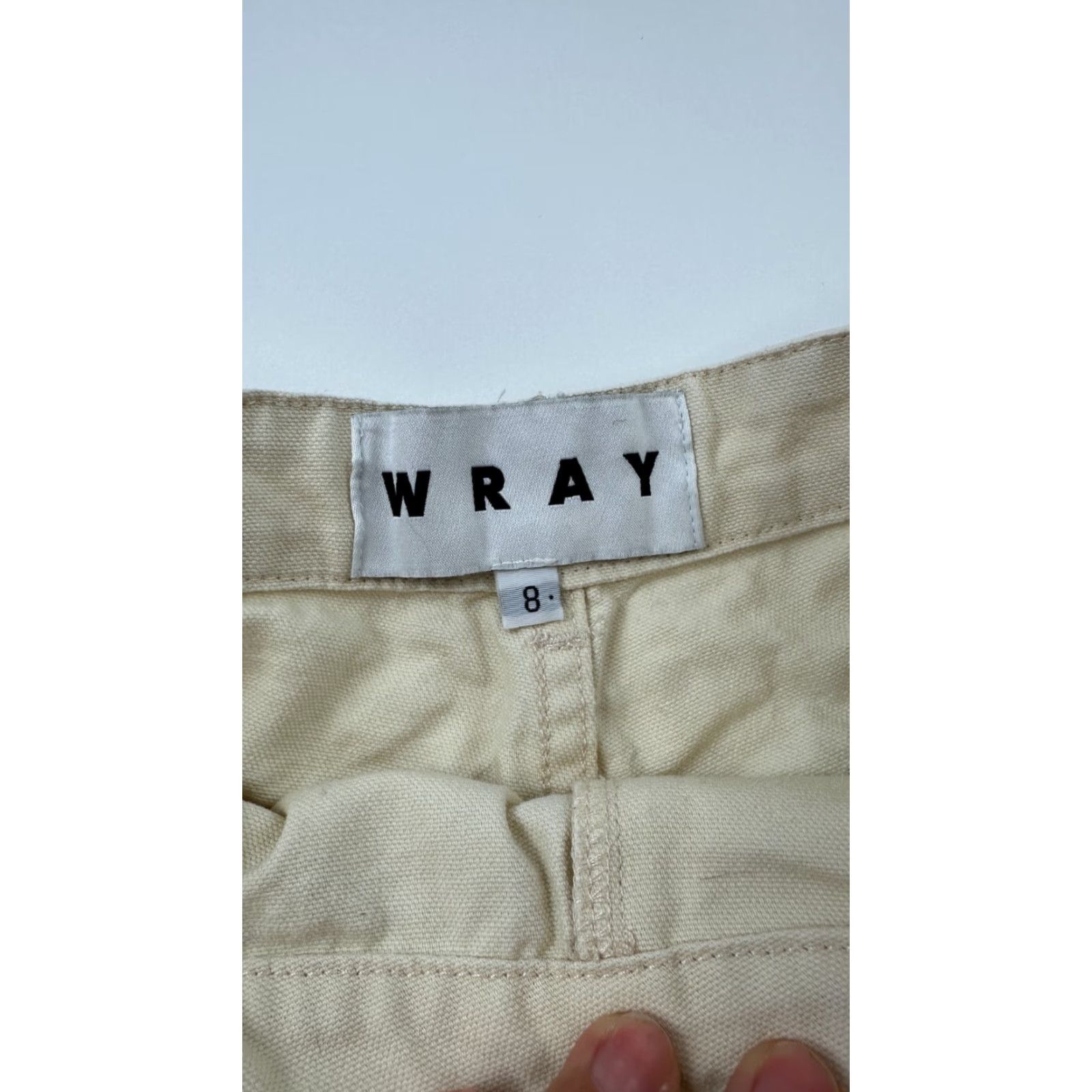 Vintage Wray Women's High Rise Denim Shorts Size 8 Light Yellow 5-Pocket Preppy Summer Casual Size 30" / US 8 / IT 44 - 5 Thumbnail