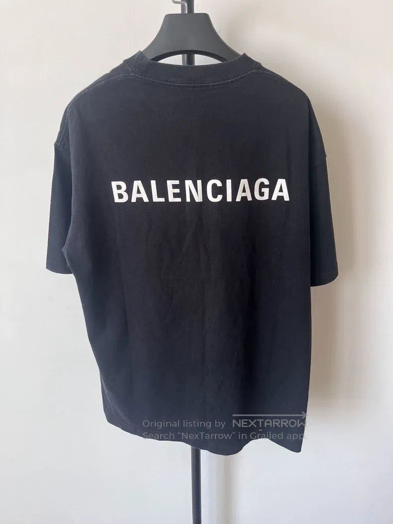 Balenciaga Balenciaga Logo Printed Retro Jersey Short Sleeve T-Shirt Size US S / EU 44-46 / 1 - 2 Thumbnail