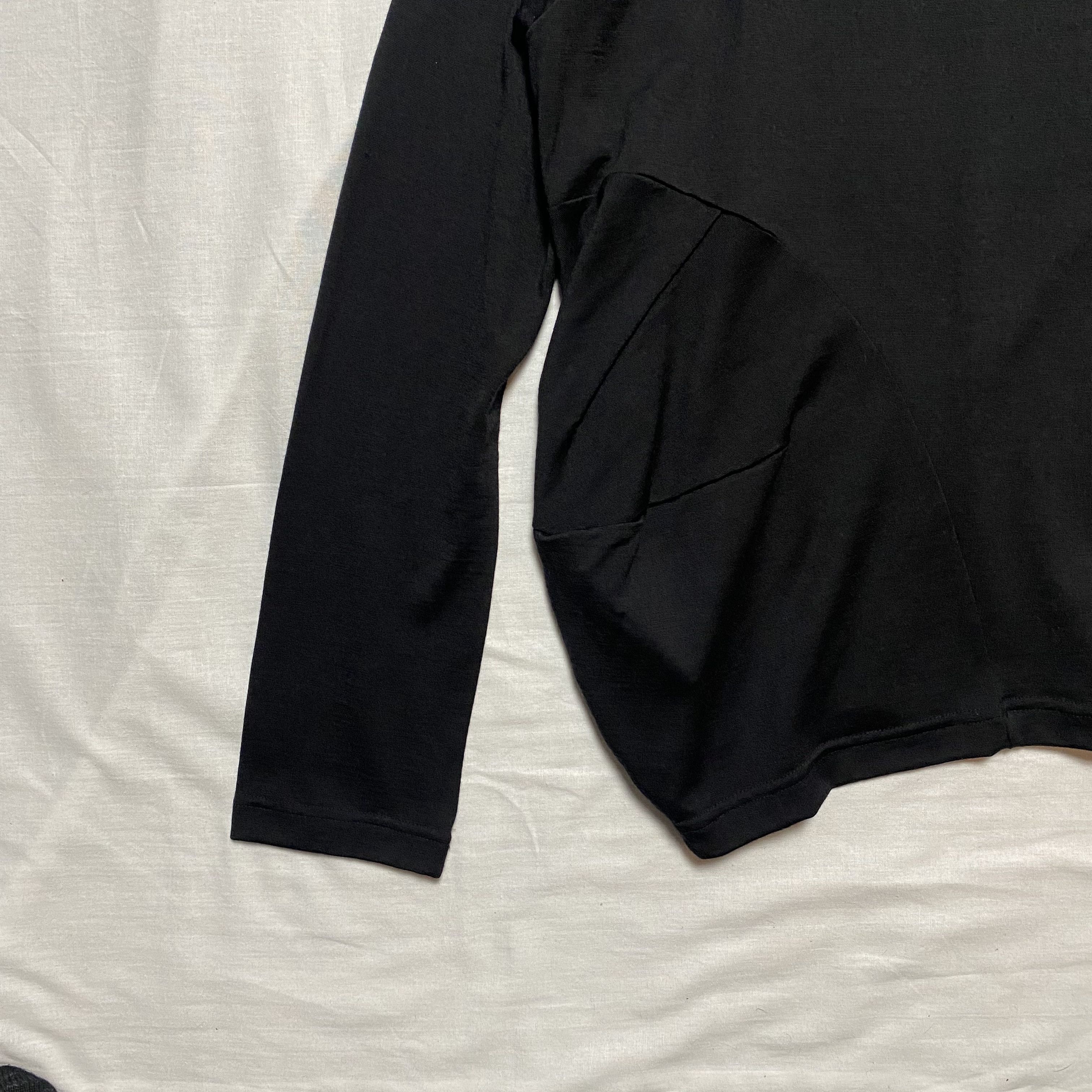 Comme des Garcons × Junya Watanabe Comme des Garçons Asymmetric 3D Black Wool Top Size S / US 4 / IT 40 - 4 Thumbnail