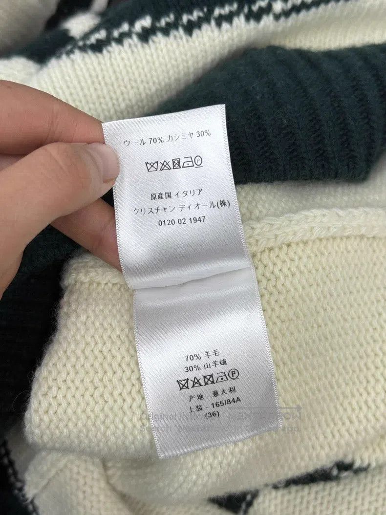Dior Dior White and green long letter print sweater Size XS / US 0-2 / IT 36-38 - 6 Thumbnail
