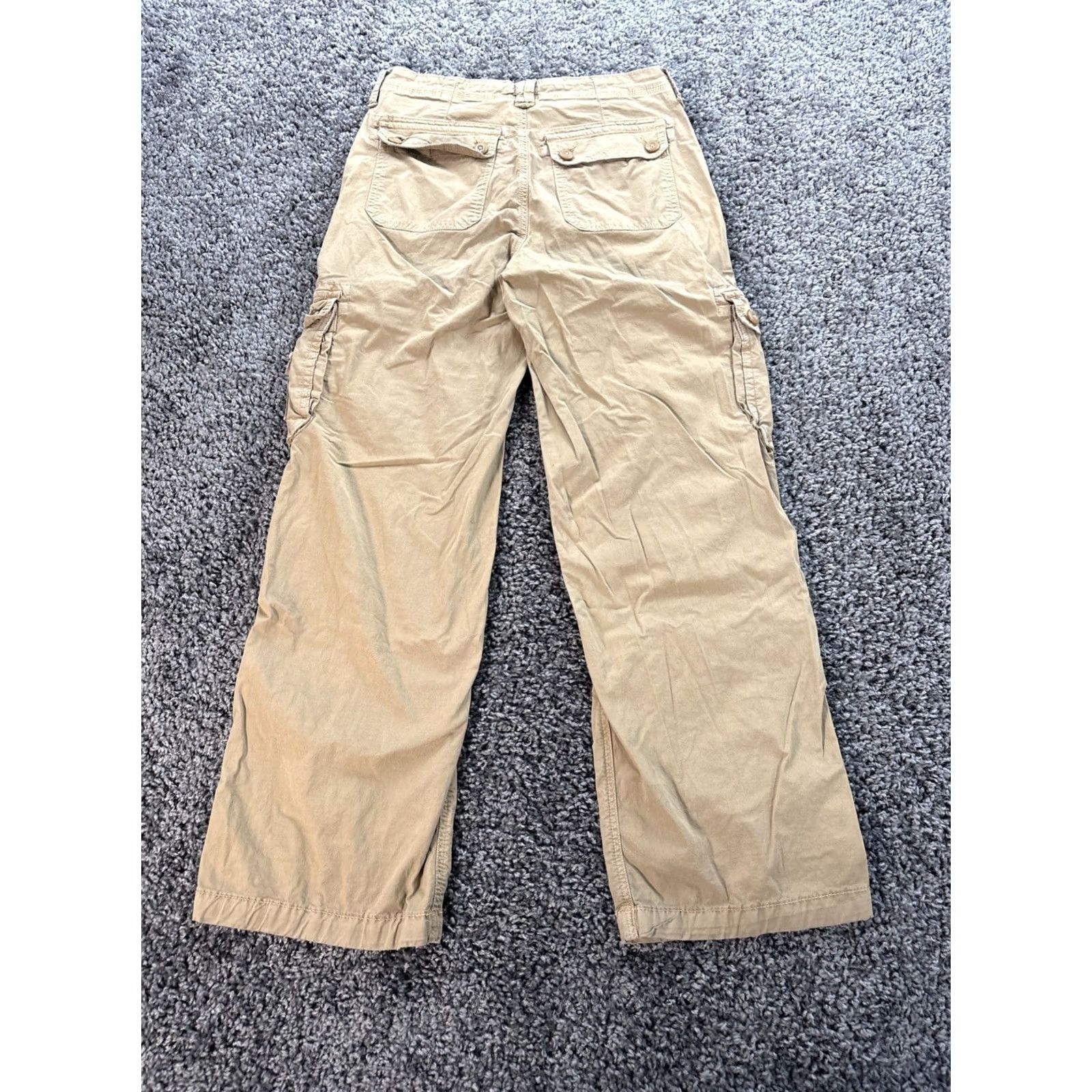 American Eagle Outfitters American Eagle Outfitters Pants Womens 6 Brown Baggy Jogger Cargo Pockets Adjustable Grunge Size 28" / US 6 / IT 42 - 8 Thumbnail