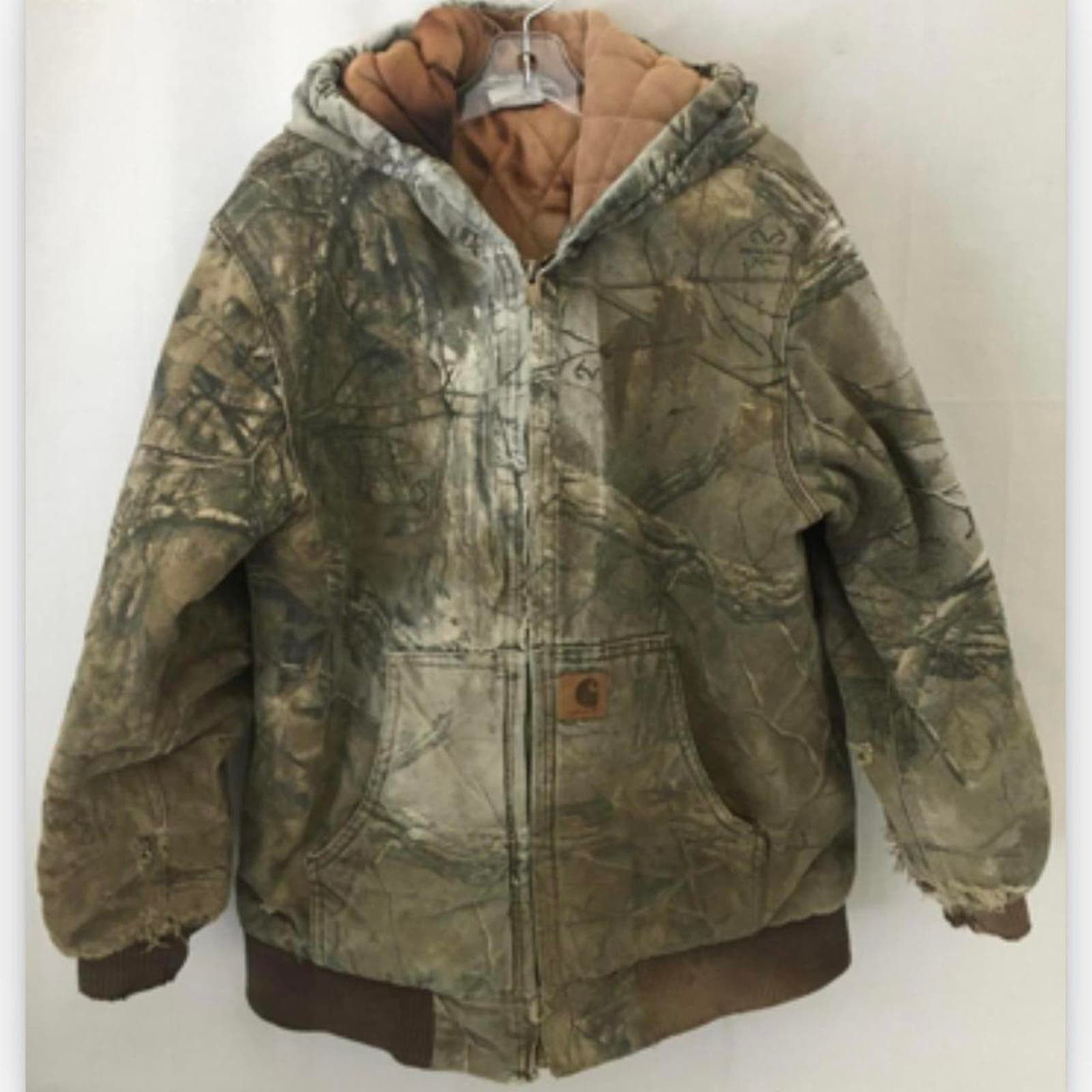 image of Youth Boys L Carhartt X Real Tree Jacket in Green, Women's (Size XS)