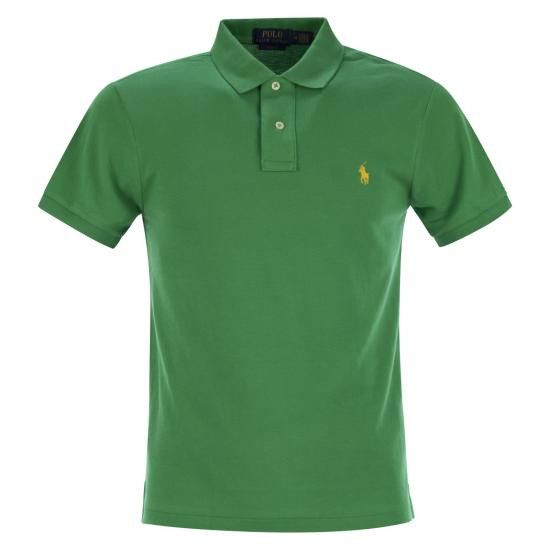 Polo Ralph Lauren POLO RALPH LAUREN Men Polo Shirts 710536856 GREEN Size US M / EU 48-50 / 2 - 1 Thumbnail