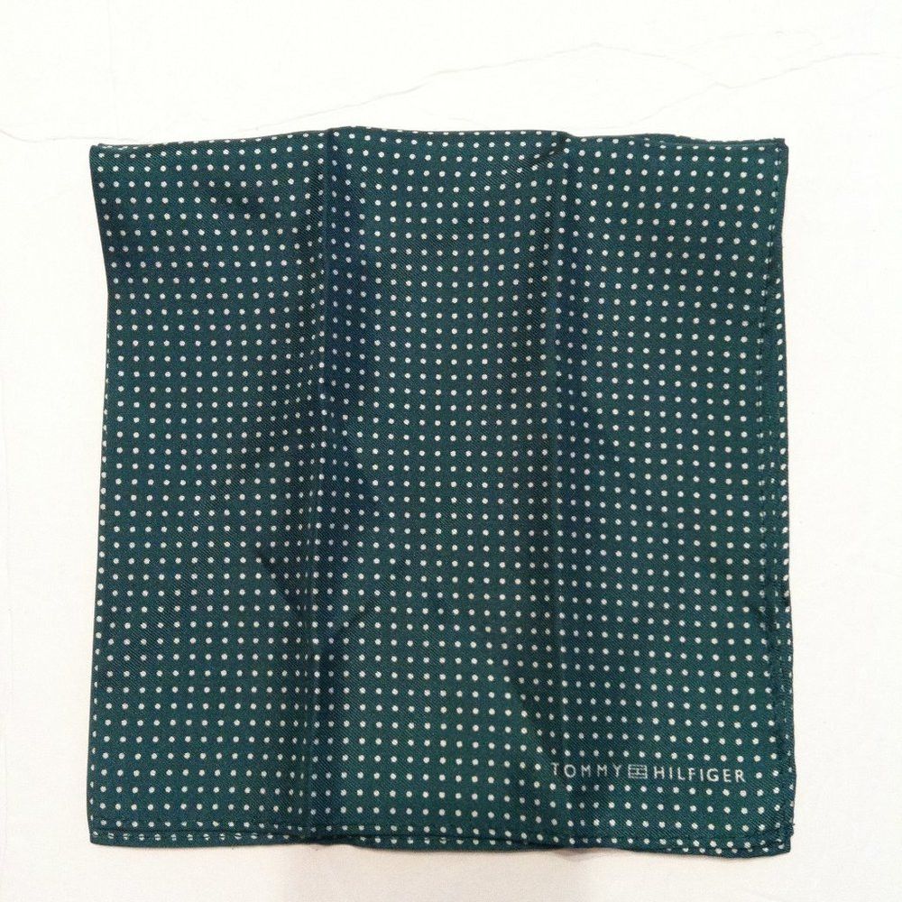Tommy Hilfiger TOMMY HILFIGER MENS NEW SILK POCKET SQUARE 13.5" X 13.5" Size ONE SIZE - 1 Thumbnail