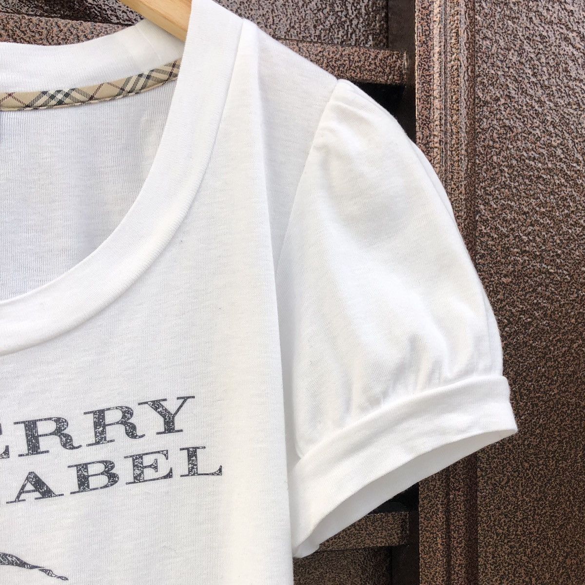 Burberry Authentic Burberry Blue Label Big Logo Short Sleeve Shirt Size S / US 4 / IT 40 - 4 Thumbnail