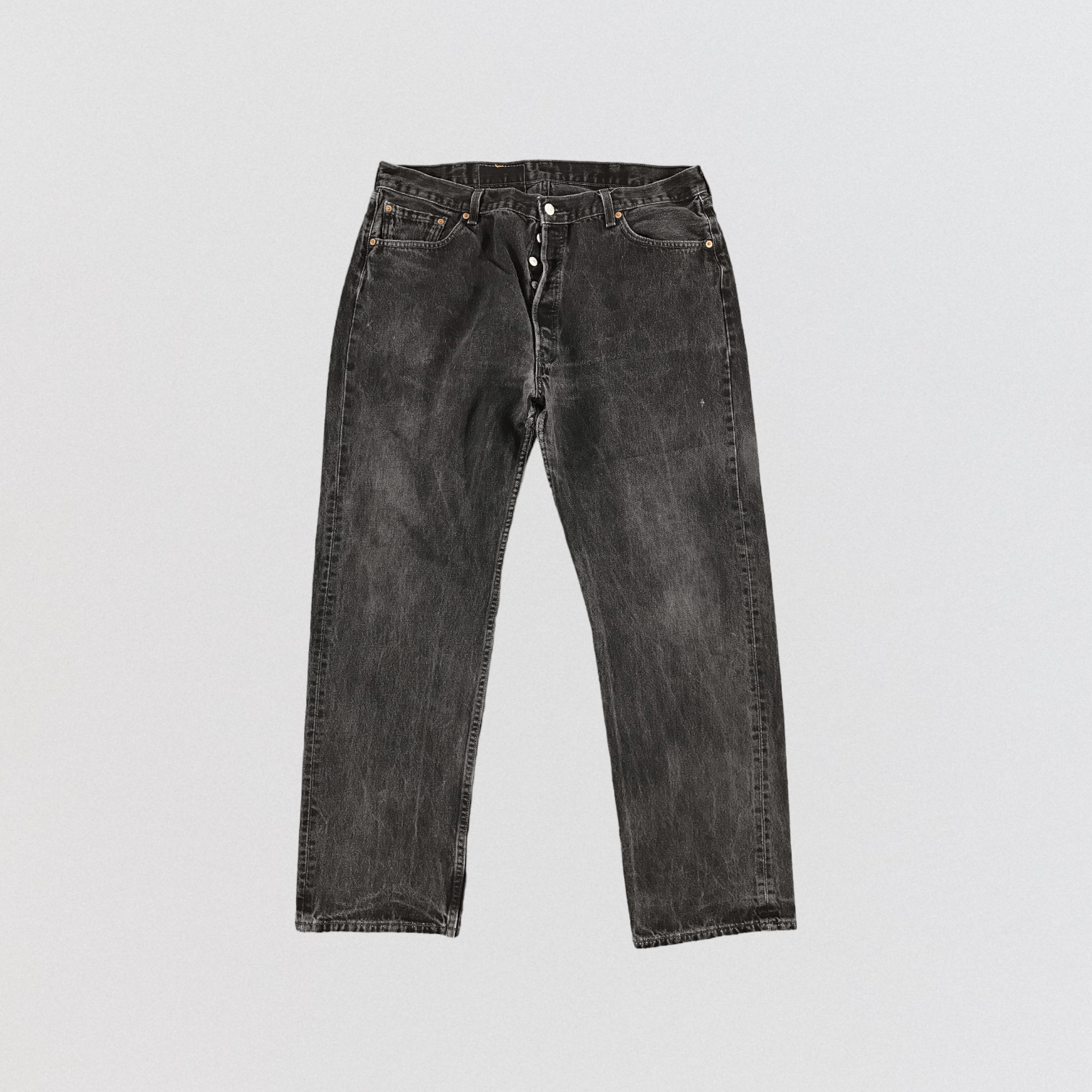Levi's × Vintage Vintage 90s Distress Levis 501 Jeans-JM1582 Size US 39 - 1 Thumbnail