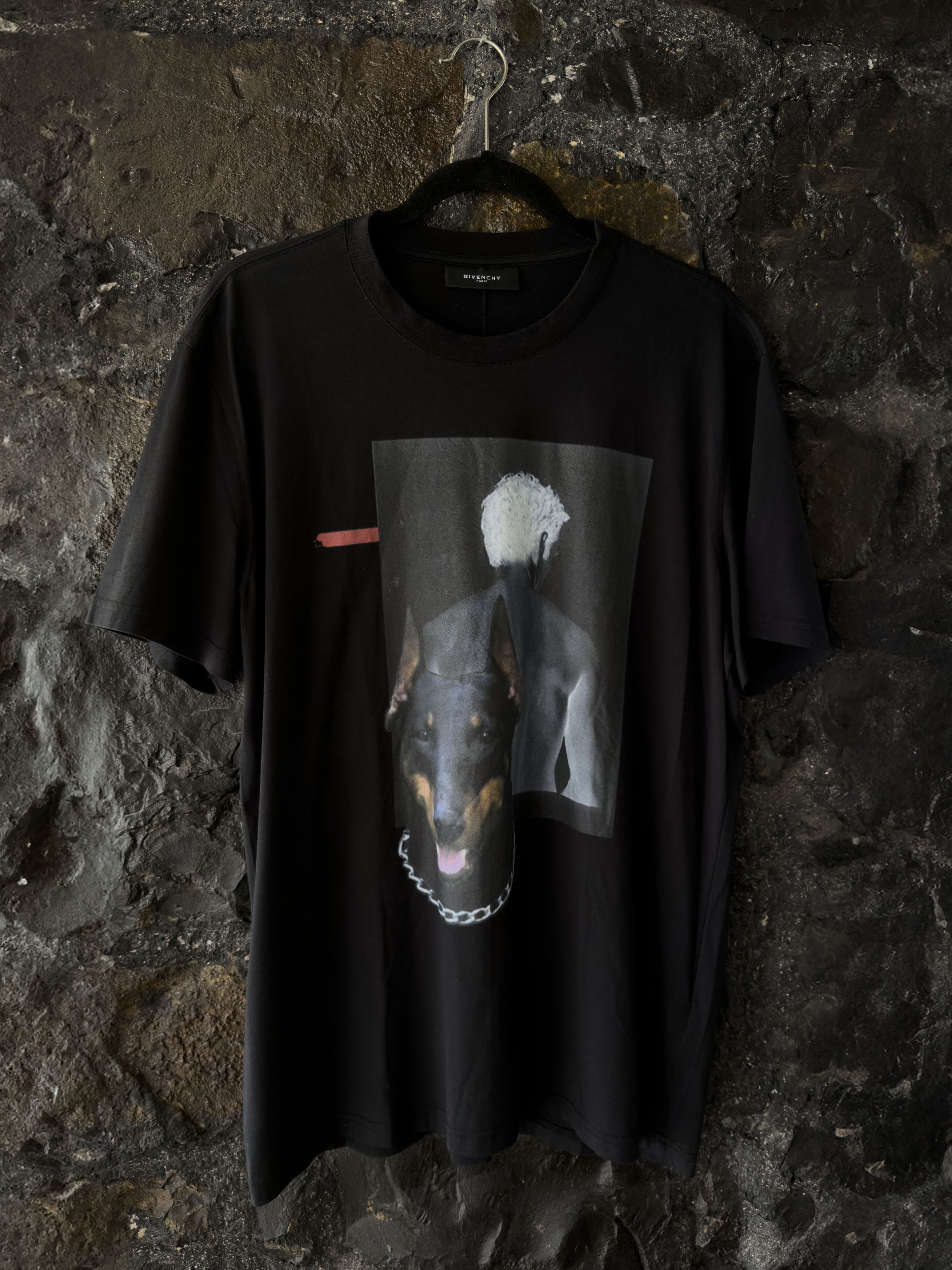Givenchy Givenchy Doberman & Man Graphic T-Shirt Riccardo Tisci FW13 Size US XL / EU 56 / 4 - 1 Thumbnail