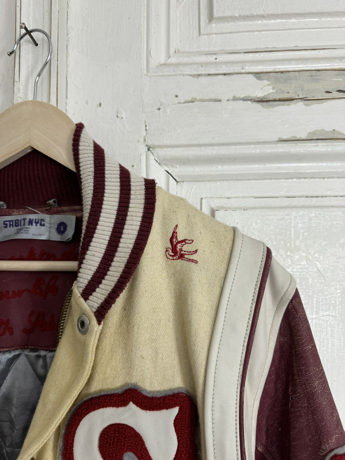 Sabit NYC Vintage Starter Style Varsity Bomber Jacket