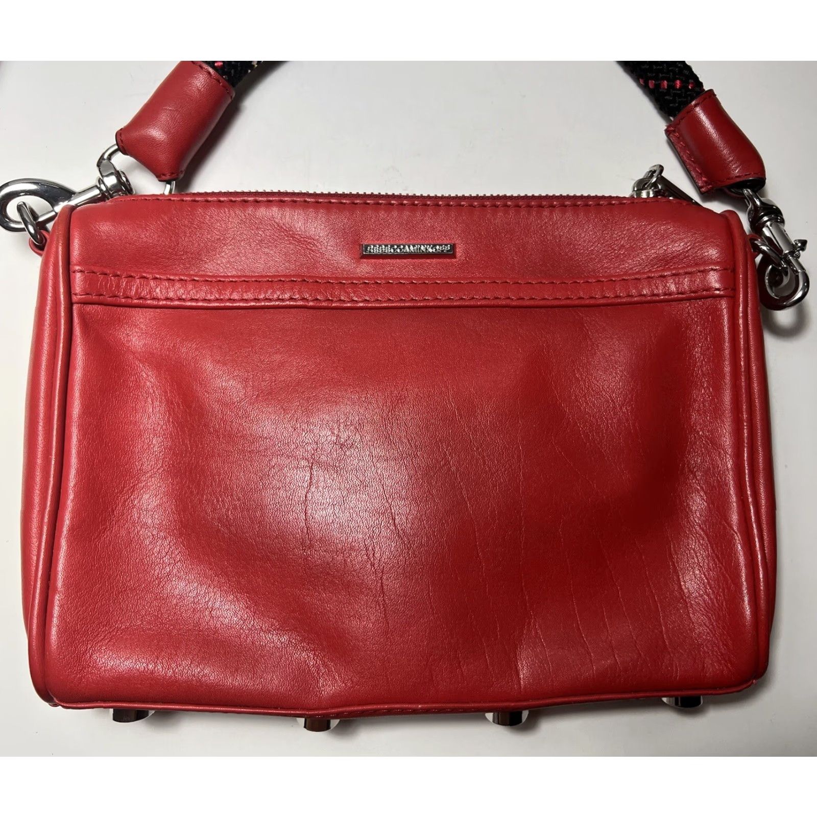 Rebecca Minkoff Rebecca Minkoff Mini M.A.C Crossbody Bag Scarlet Red ROPE STRAP Crossbody Women Mini 9” x 6.25” x 1.5” Scarlet Women Size ONE SIZE - 4 Thumbnail