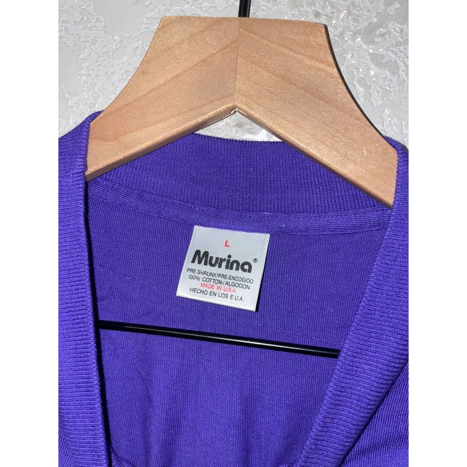 Vintage Vintage Murina Shirt Virginia Flower Purple Tee 90s VTG L Size US L / EU 52-54 / 3 - 5 Thumbnail