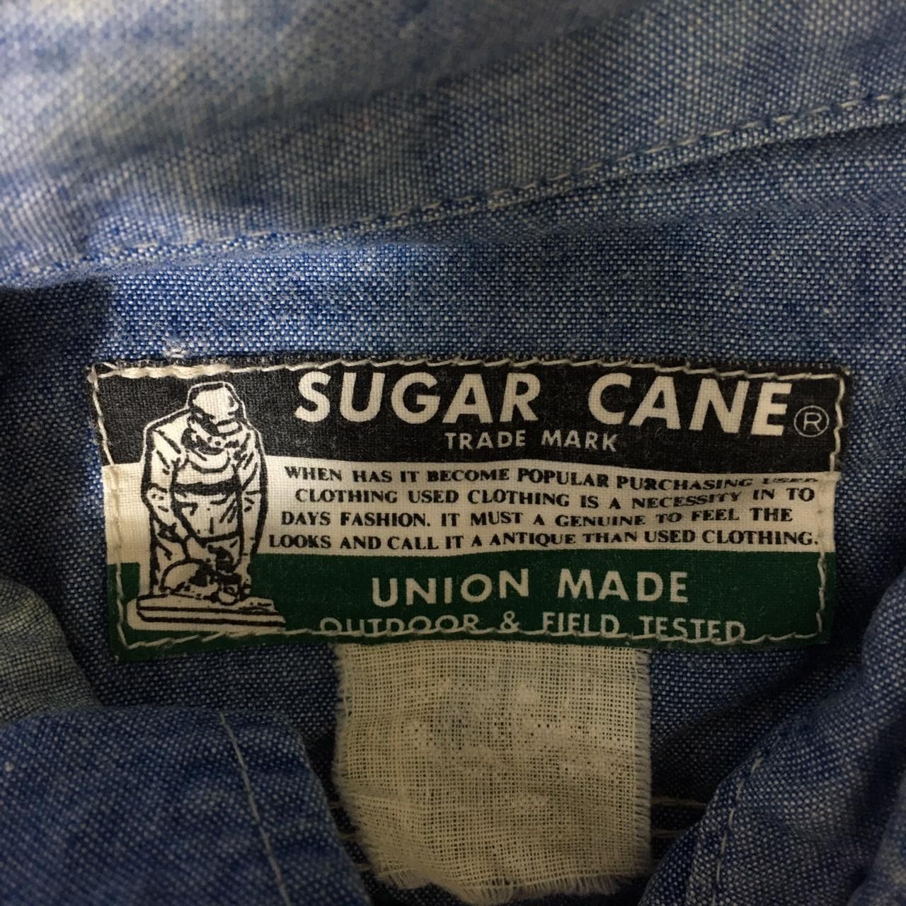 Vintage Vtg 90’ SUGAR CANE Super Shell Denim Casual Tee Shirt Jeans Size US L / EU 52-54 / 3 - 3 Thumbnail
